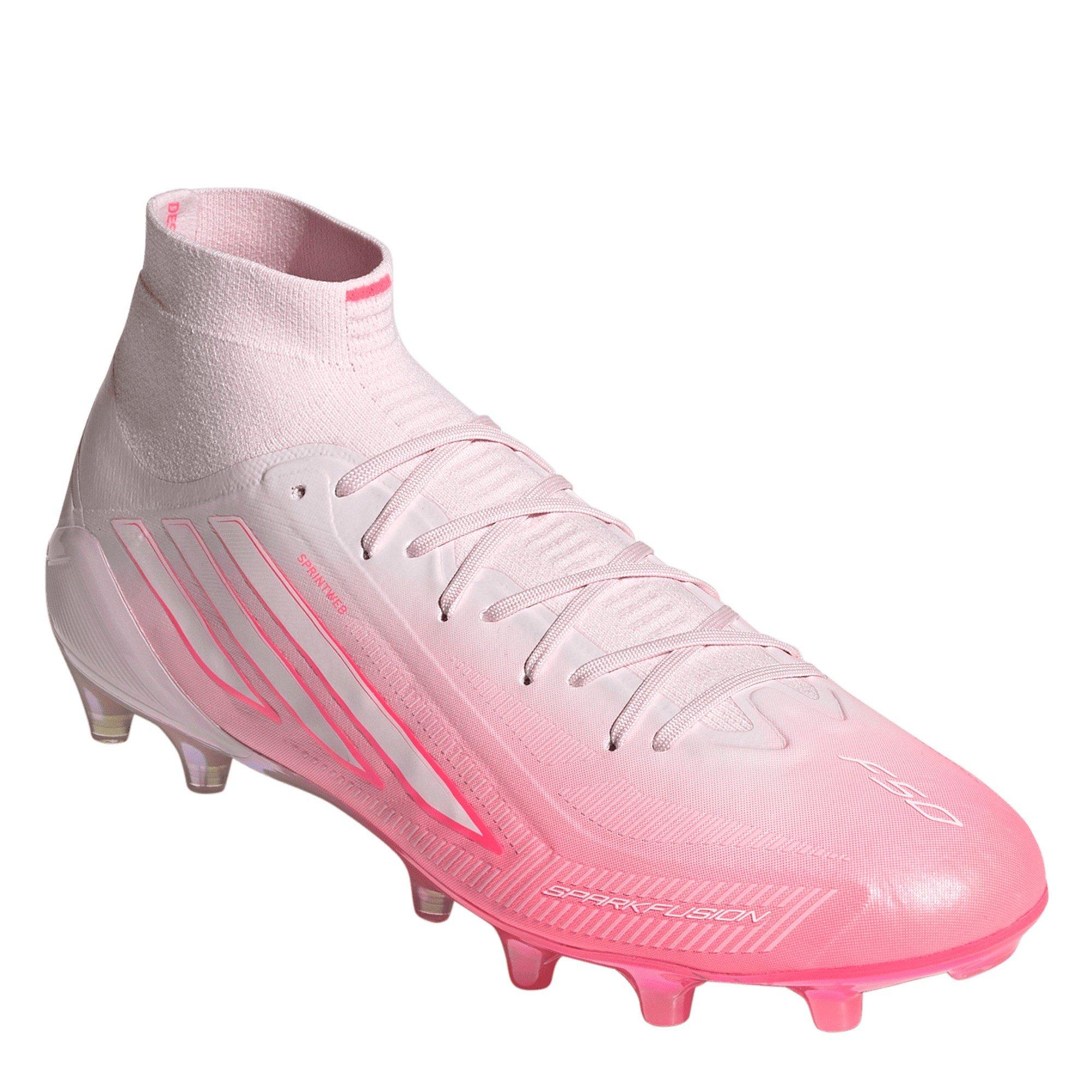 White/Coral - adidas - Women's F50 .1 Firm-Ground Slim-Fit Football Boots - 4