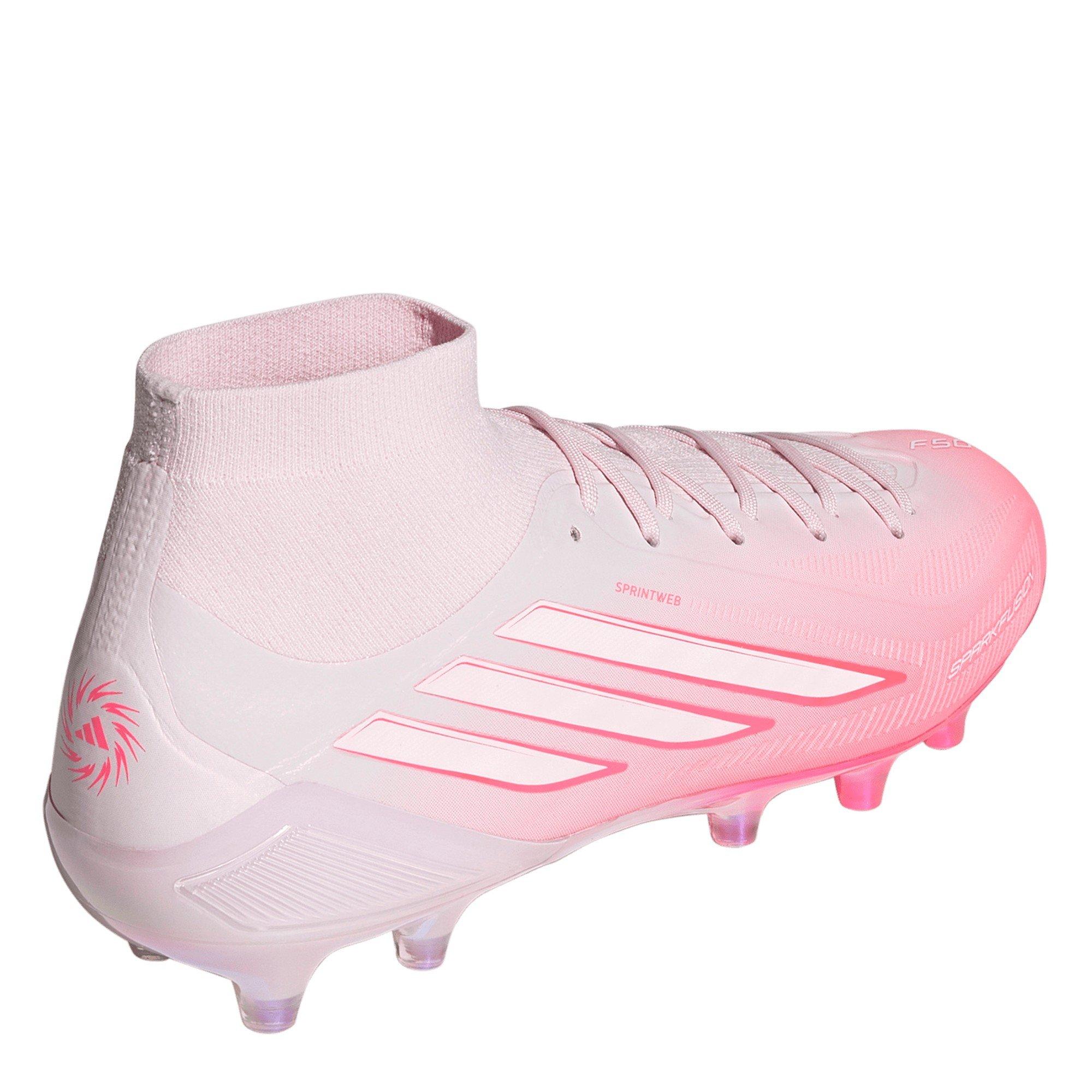 White/Coral - adidas - Women's F50 .1 Firm-Ground Slim-Fit Football Boots - 5