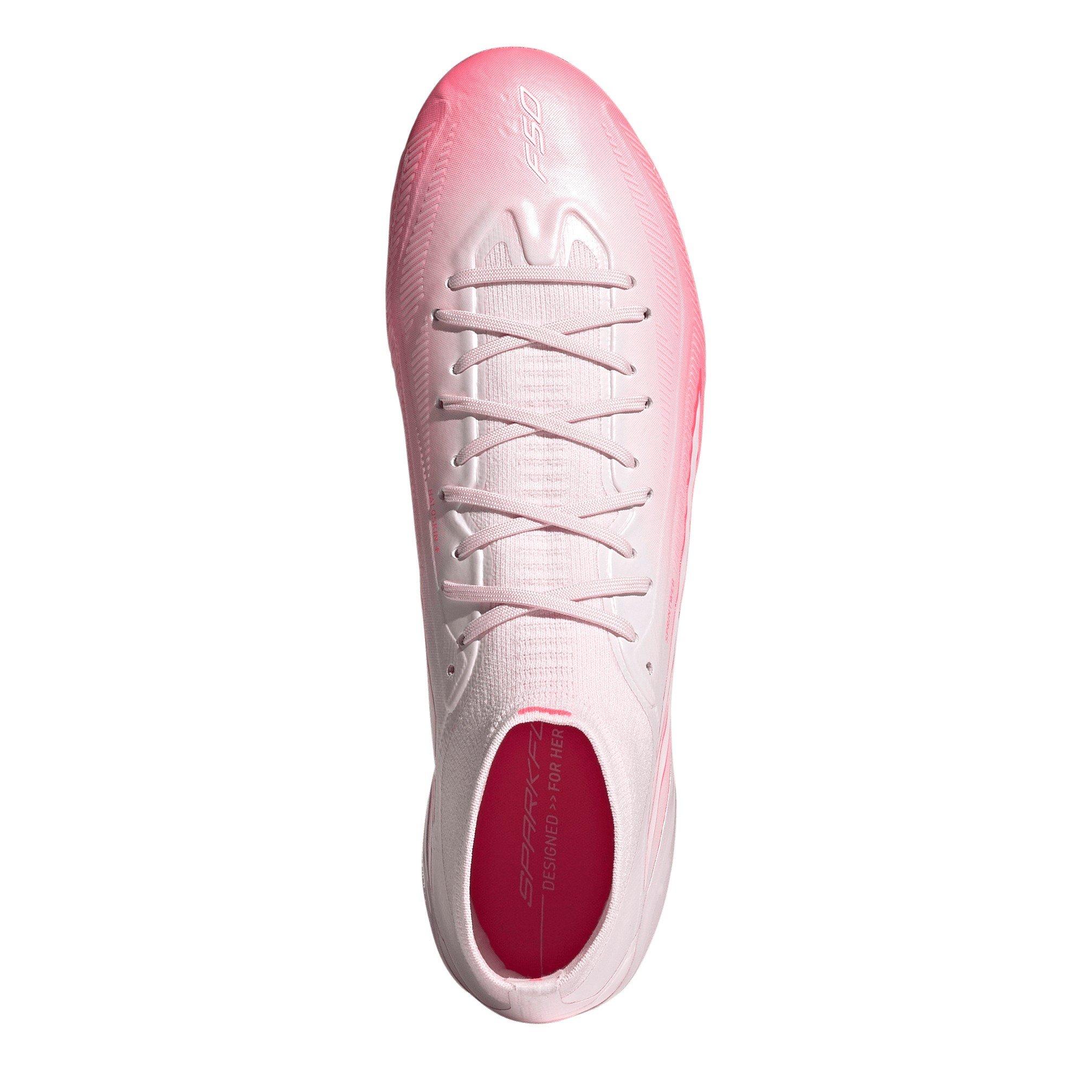 White/Coral - adidas - Women's F50 .1 Firm-Ground Slim-Fit Football Boots - 6