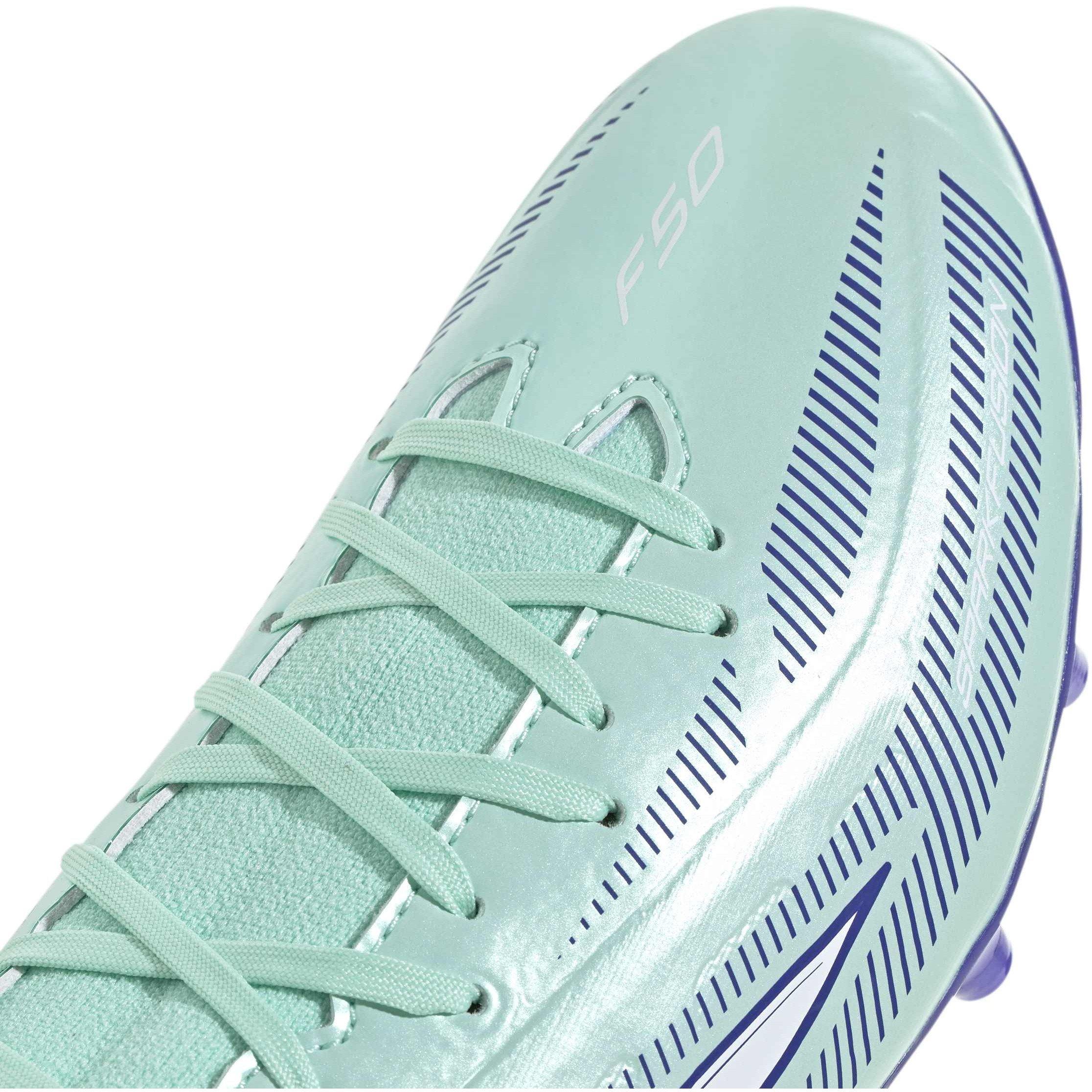 Mint/Black - adidas - Women's F50.3 Sparkfusion Lace-Up Firm-Ground Football Boots - 8