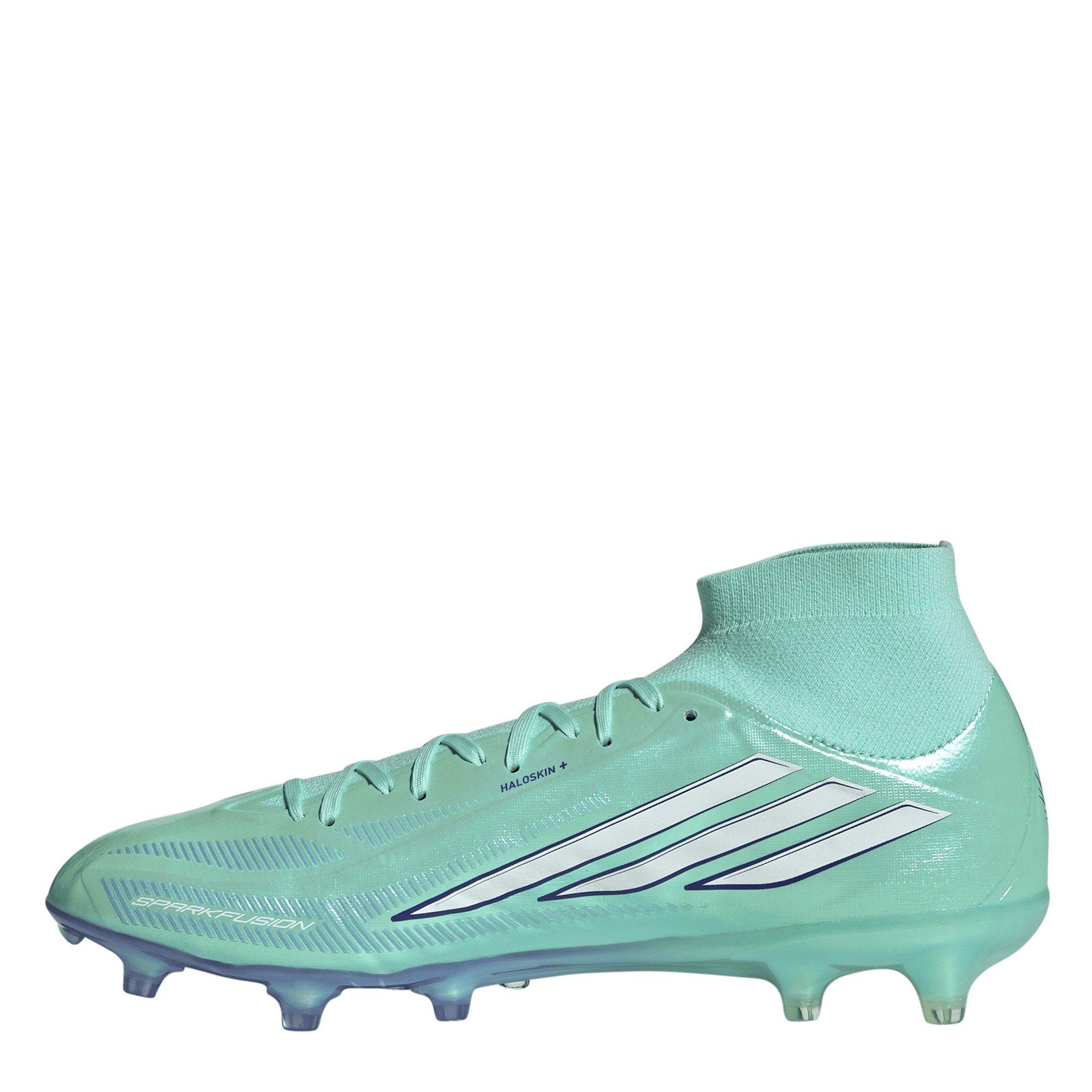 Mint/Black - adidas - Women's F50 Sparkfusion PRO FG/AG Primeknit Lace-Up Football Boots - 2