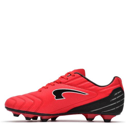 Red/Black - Kronos - Costa 2 Adults Firm Ground Football Boots - 2
