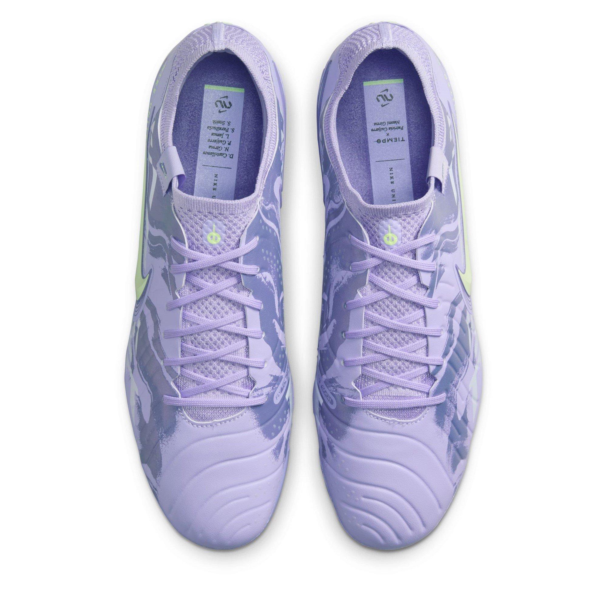 Purple/Volt - Nike - United Tiempo Legend 10 Elite Firm Ground Boots - 6