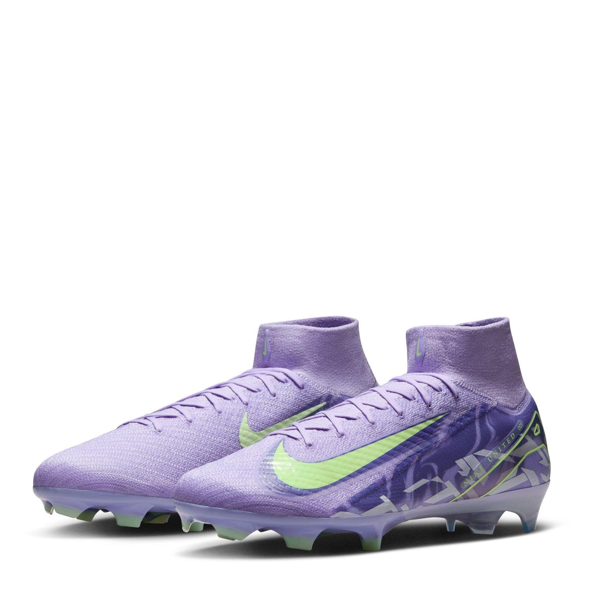 Purple/Volt - Nike - United Mercurial Superfly 10 Elite Firm Ground Boots - 4