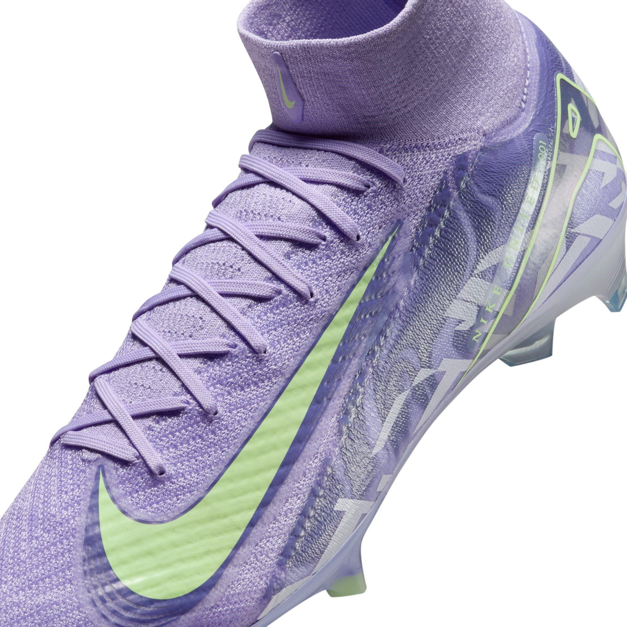 Purple/Volt - Nike - United Mercurial Superfly 10 Elite Firm Ground Boots - 8