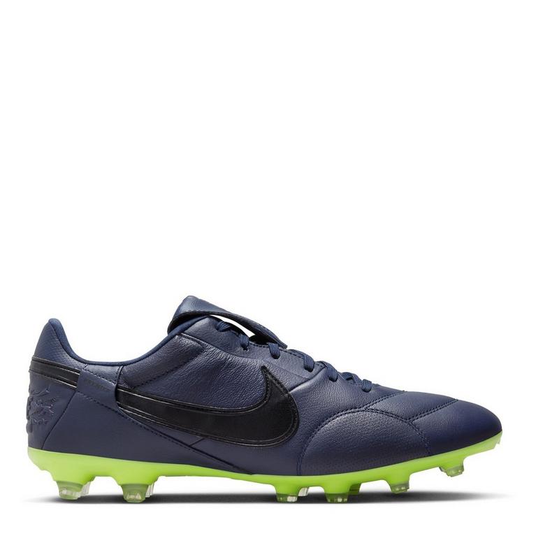Black-Blue/Volt - Nike - Premier 3 Firm Ground Football Boots - 1
