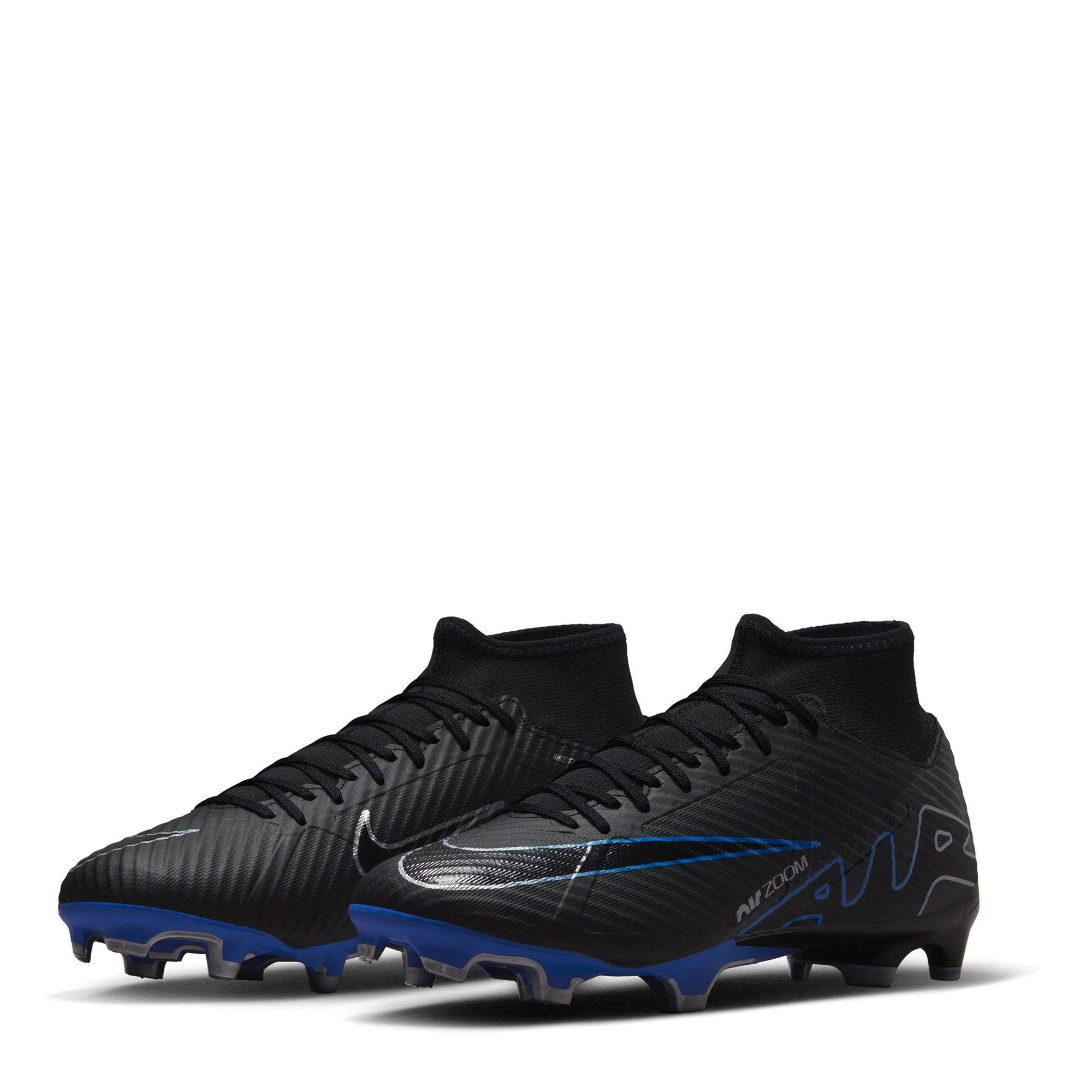 Preto/Cromado - Nike - Mercurial Superfly 9 Academy Firm Ground Football Boots - 4