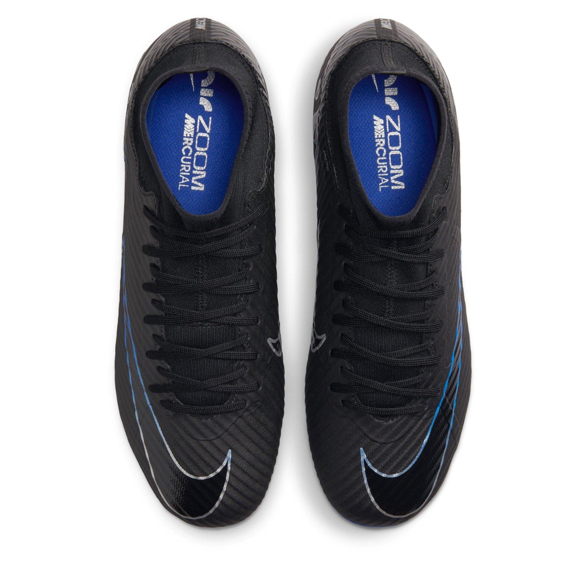 Preto/Cromado - Nike - Mercurial Superfly 9 Academy Firm Ground Football Boots - 6