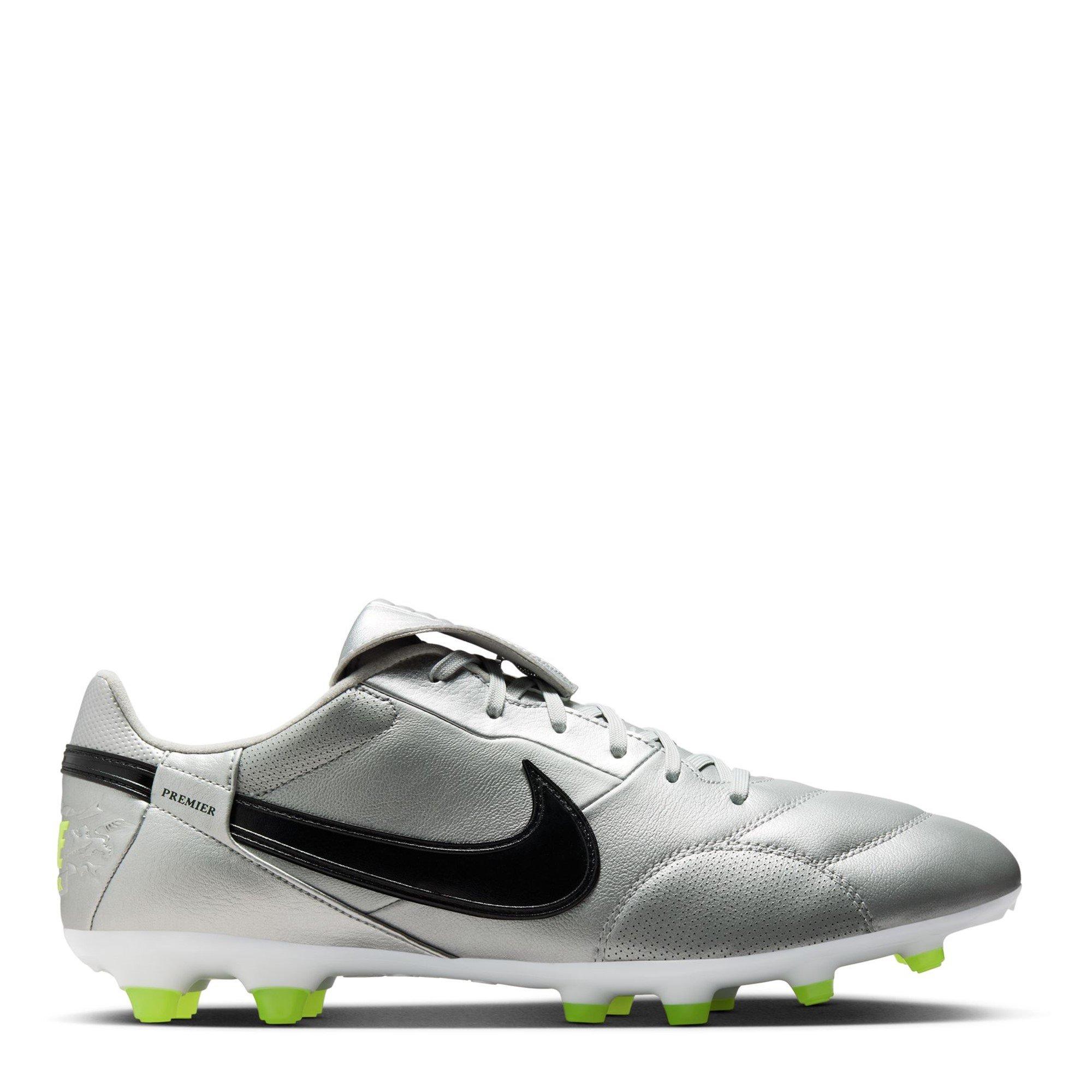 M.Silv/Blk-Volt - Nike - Premier 3 Academy Firm Ground Football Boots - 1