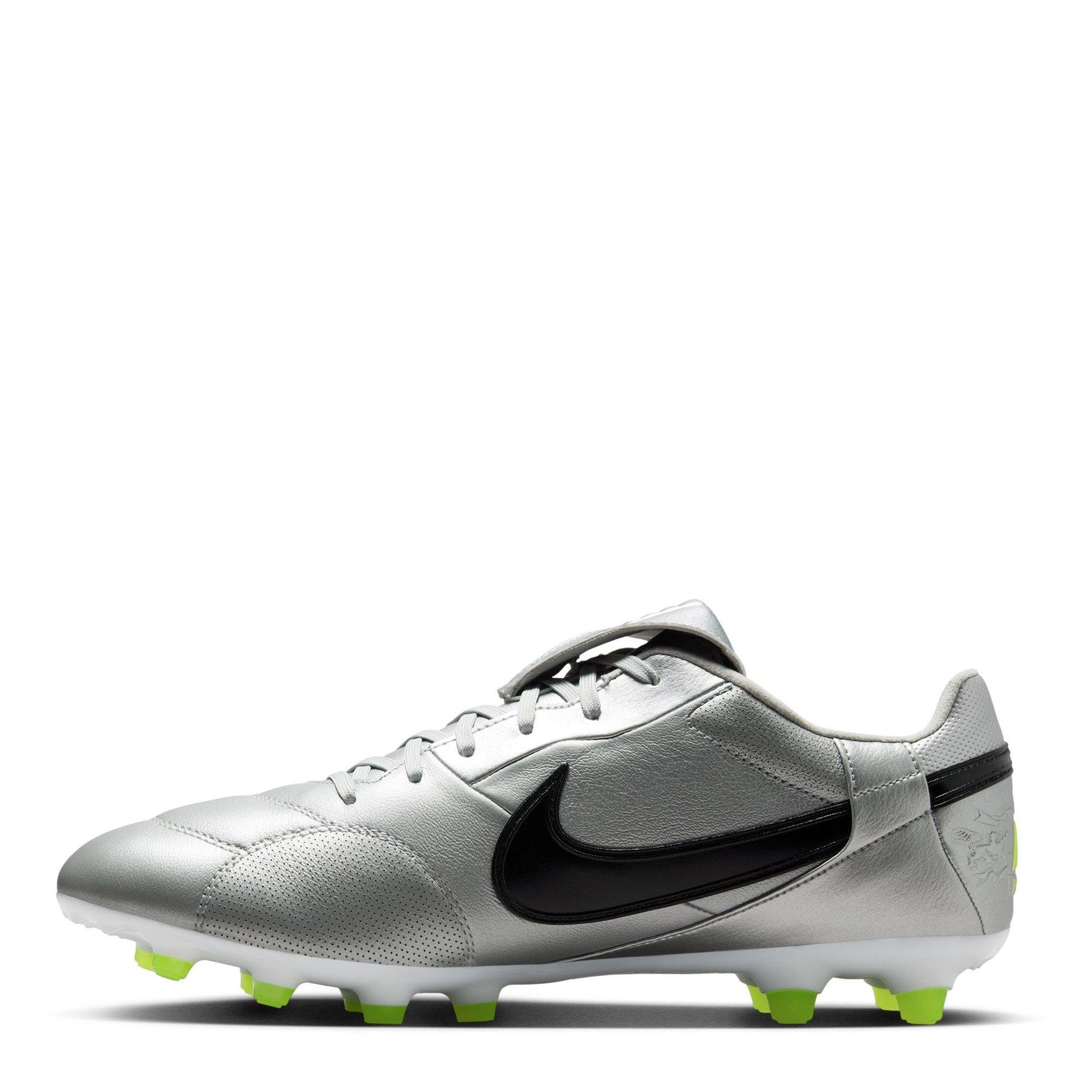 M.Silv/Blk-Volt - Nike - Premier 3 Academy Firm Ground Football Boots - 2