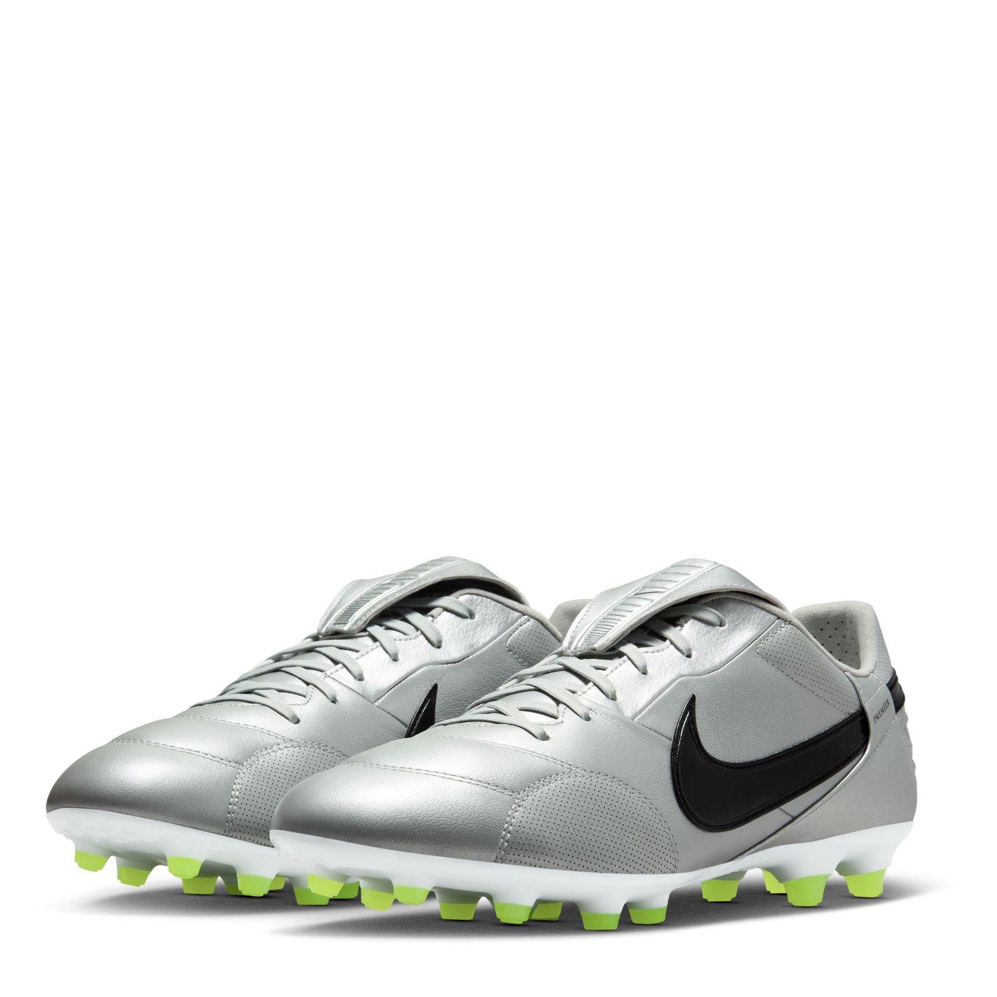M.Silv/Blk-Volt - Nike - Premier 3 Academy Firm Ground Football Boots - 4
