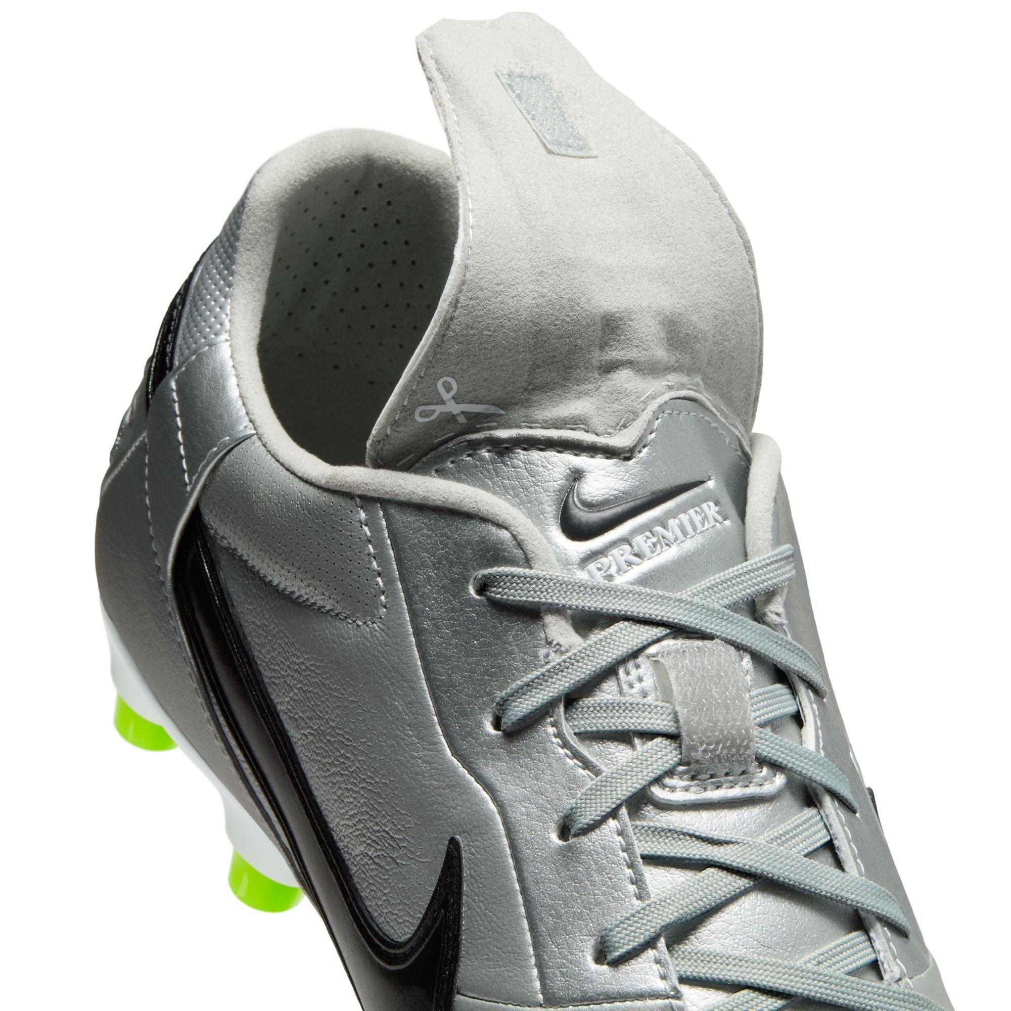 M.Silv/Blk-Volt - Nike - Premier 3 Academy Firm Ground Football Boots - 9