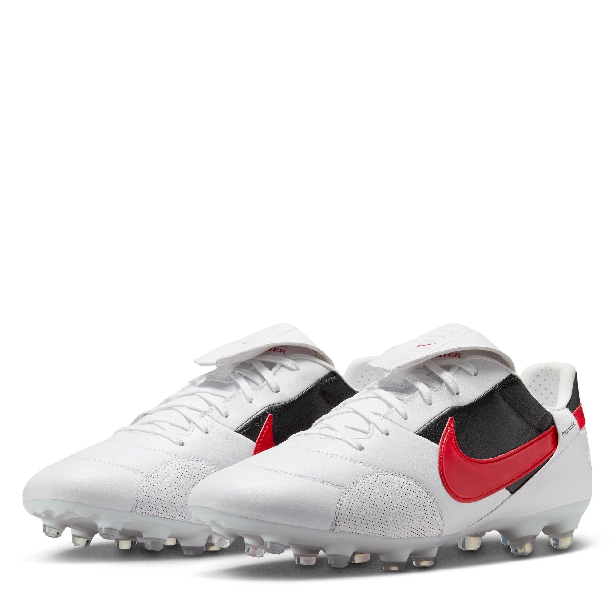 Wht/Unv.RedBlk - Nike - Premier 3 Academy Firm Ground Football Boots - 5