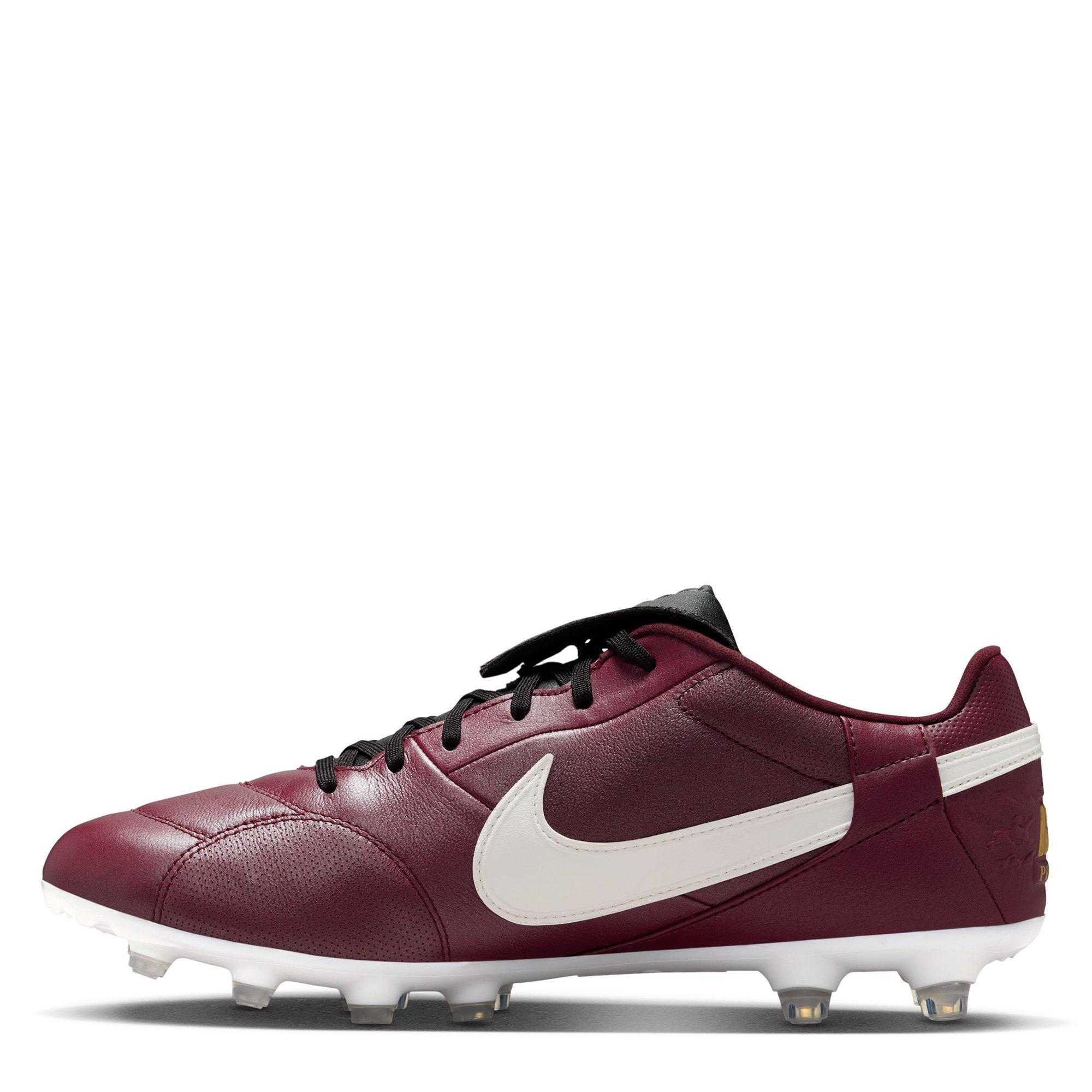 Merlot/Sail-Blk - Nike - Premier 3 Academy Firm Ground Football Boots - 2
