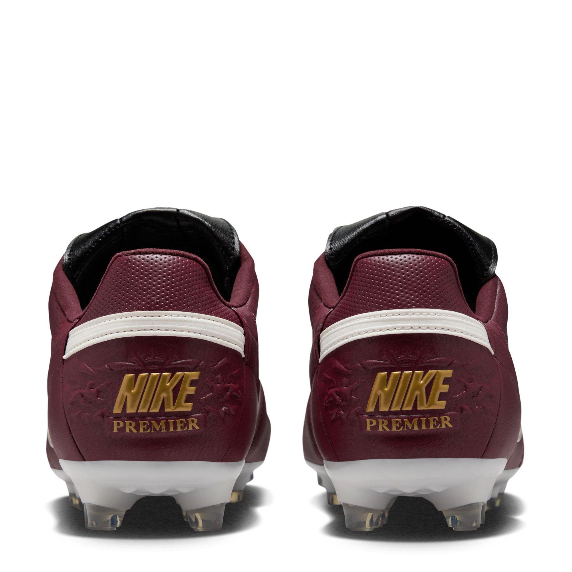 Merlot/Sail-Blk - Nike - Premier 3 Academy Firm Ground Football Boots - 6