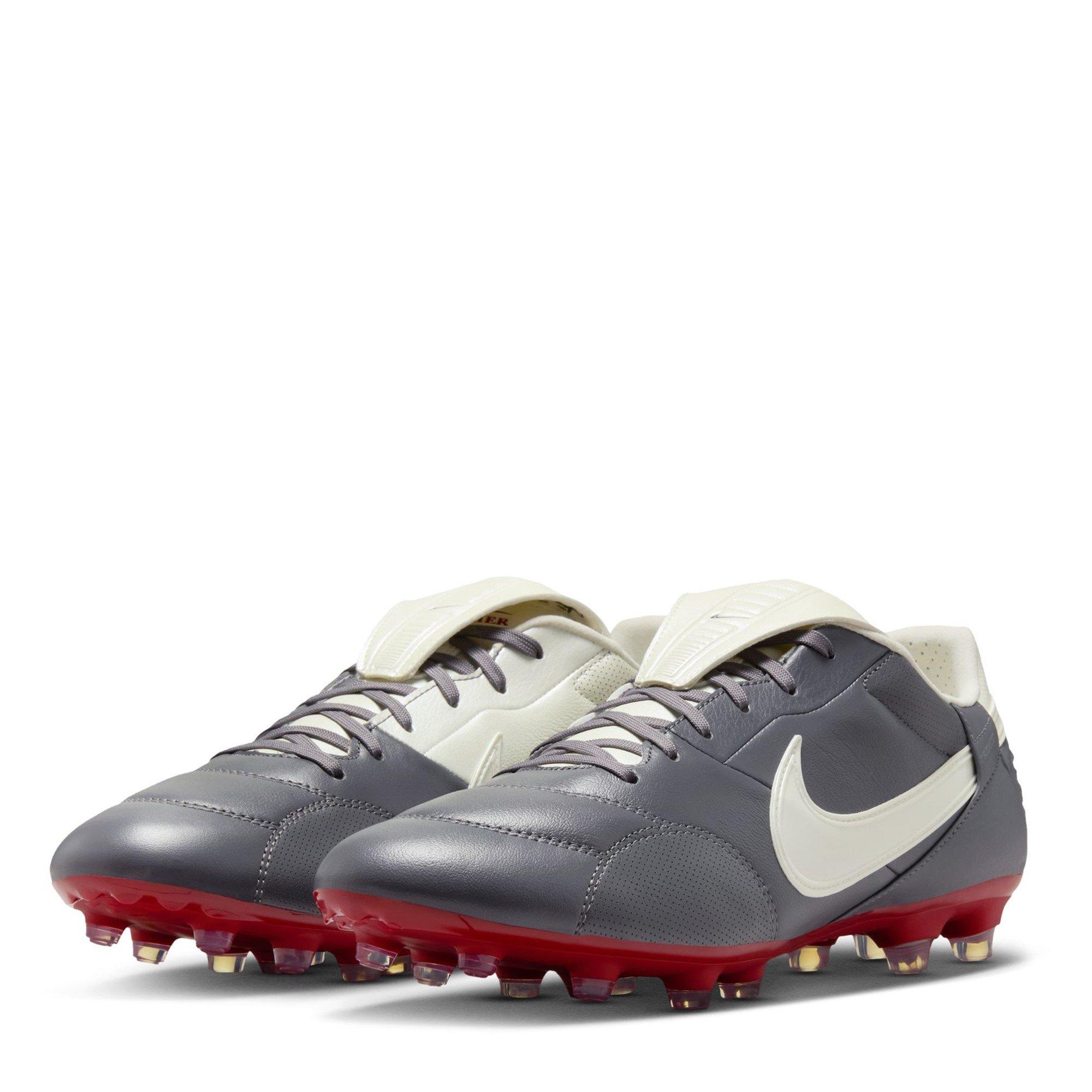 Graphite/W-Red - Nike - Premier 3 Firm Ground Football Boots - 4