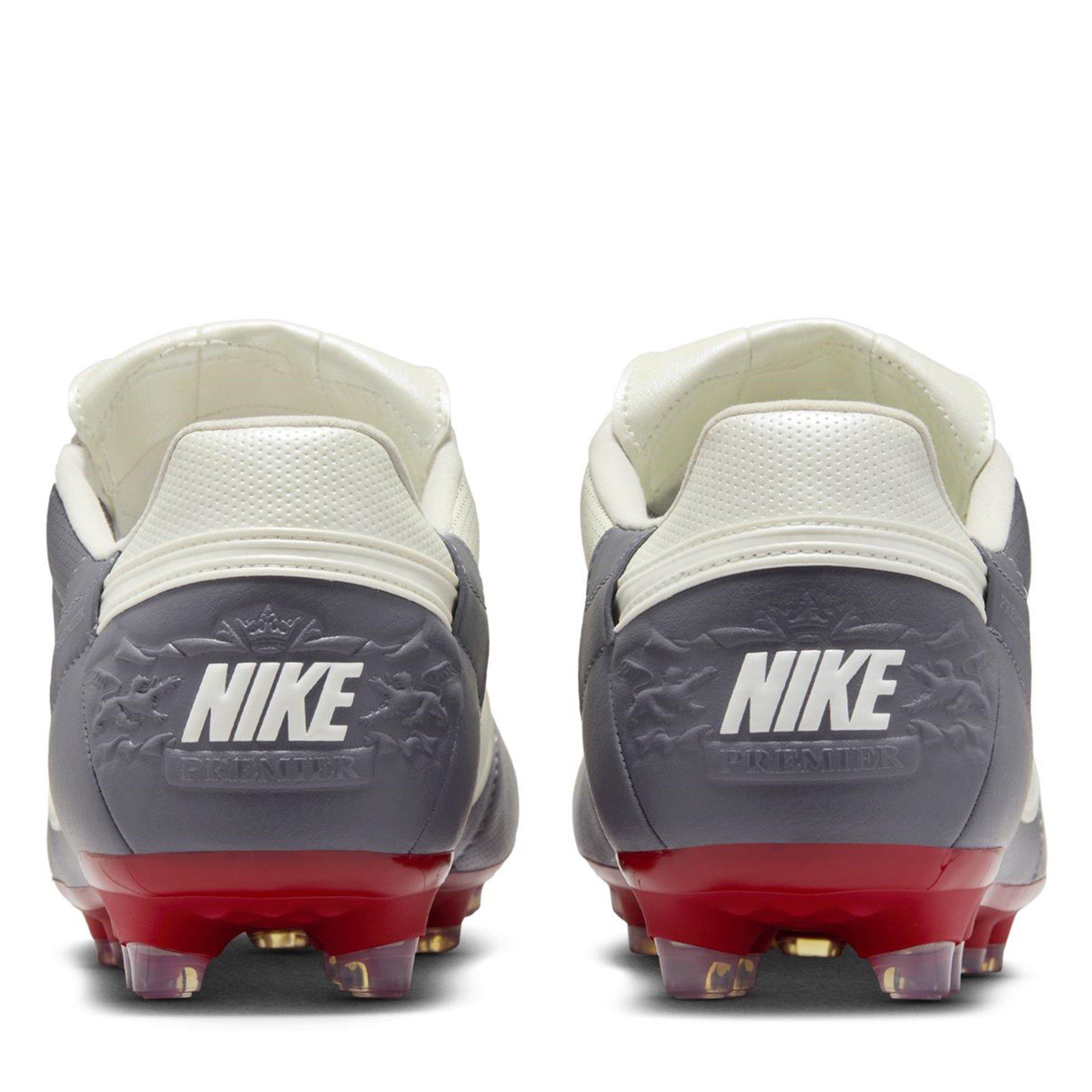 Graphite/W-Red - Nike - Premier 3 Firm Ground Football Boots - 5
