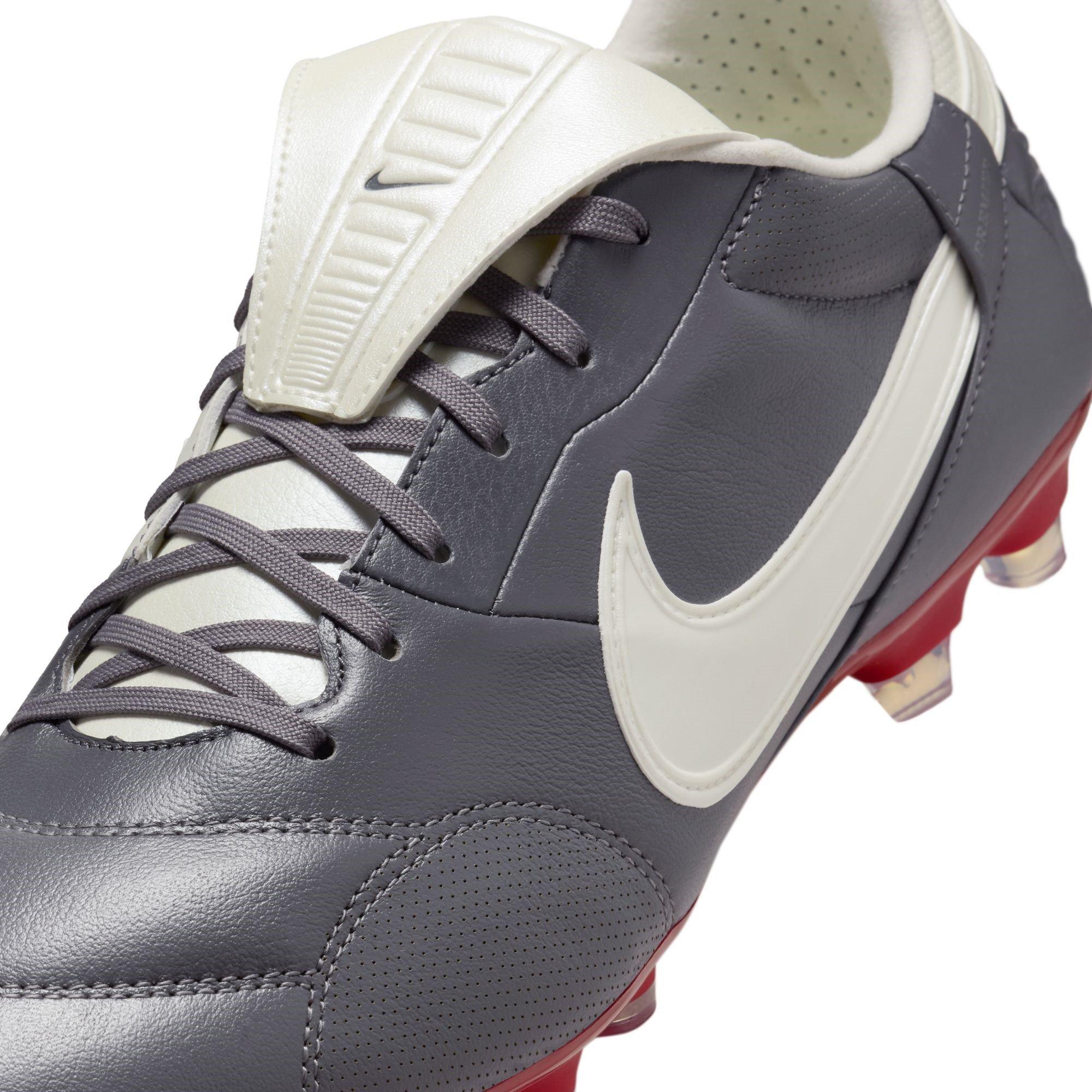 Graphite/W-Red - Nike - Premier 3 Firm Ground Football Boots - 7