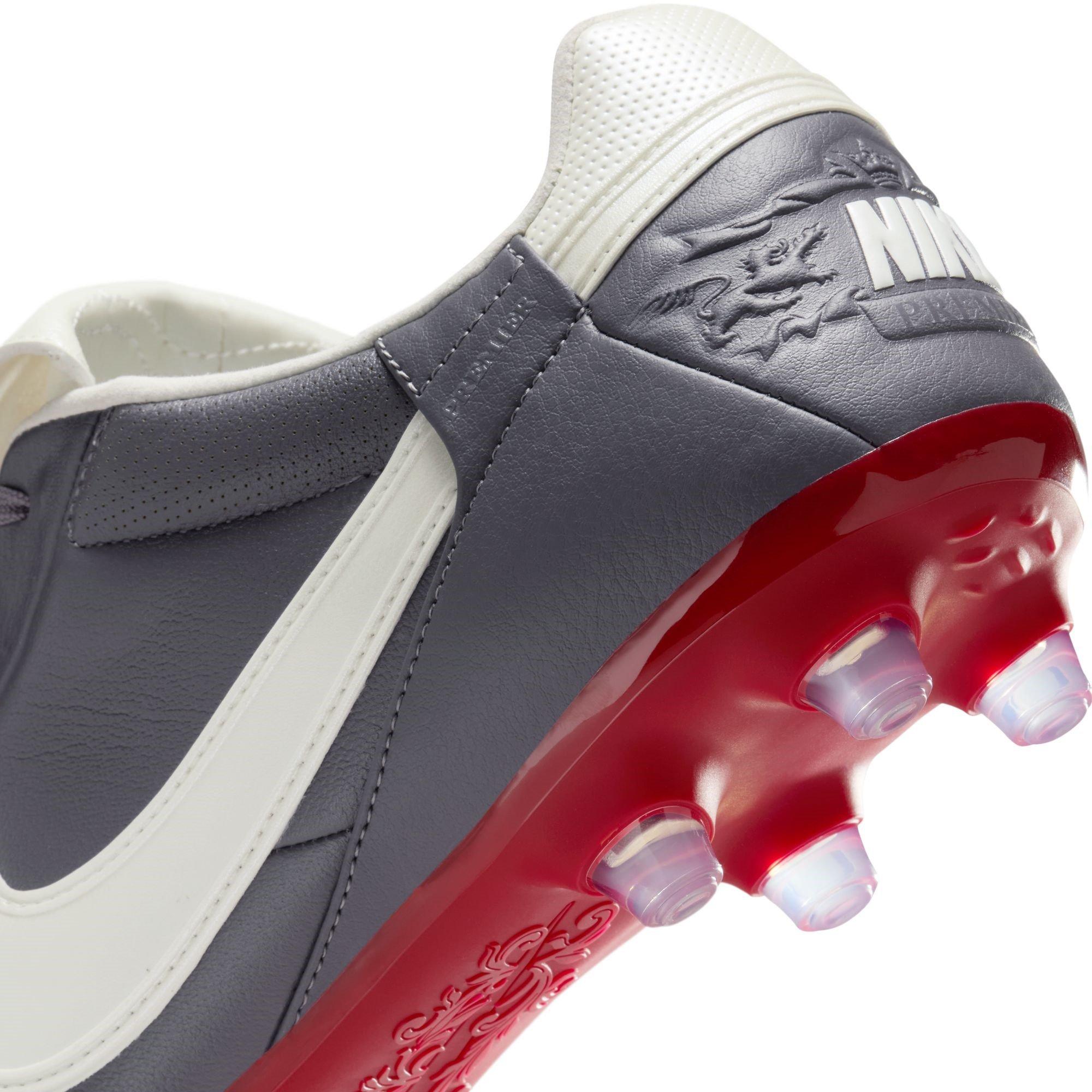 Graphite/W-Red - Nike - Premier 3 Firm Ground Football Boots - 8