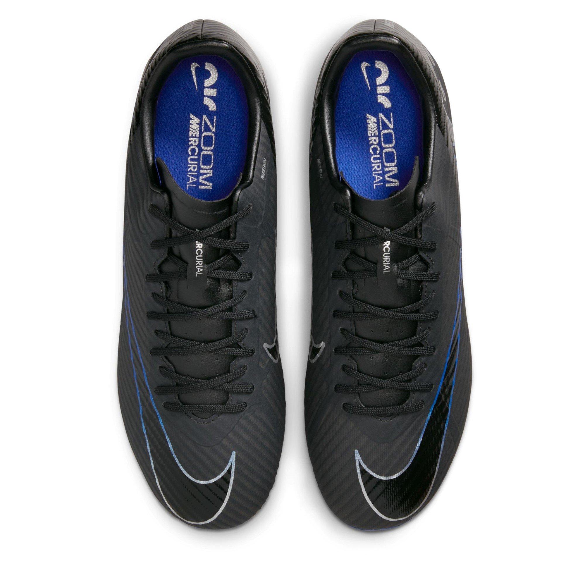 Blk/Chrome-Roy - Nike - Mercurial Vapor 15 Academy Firm Ground Football Boots - 6