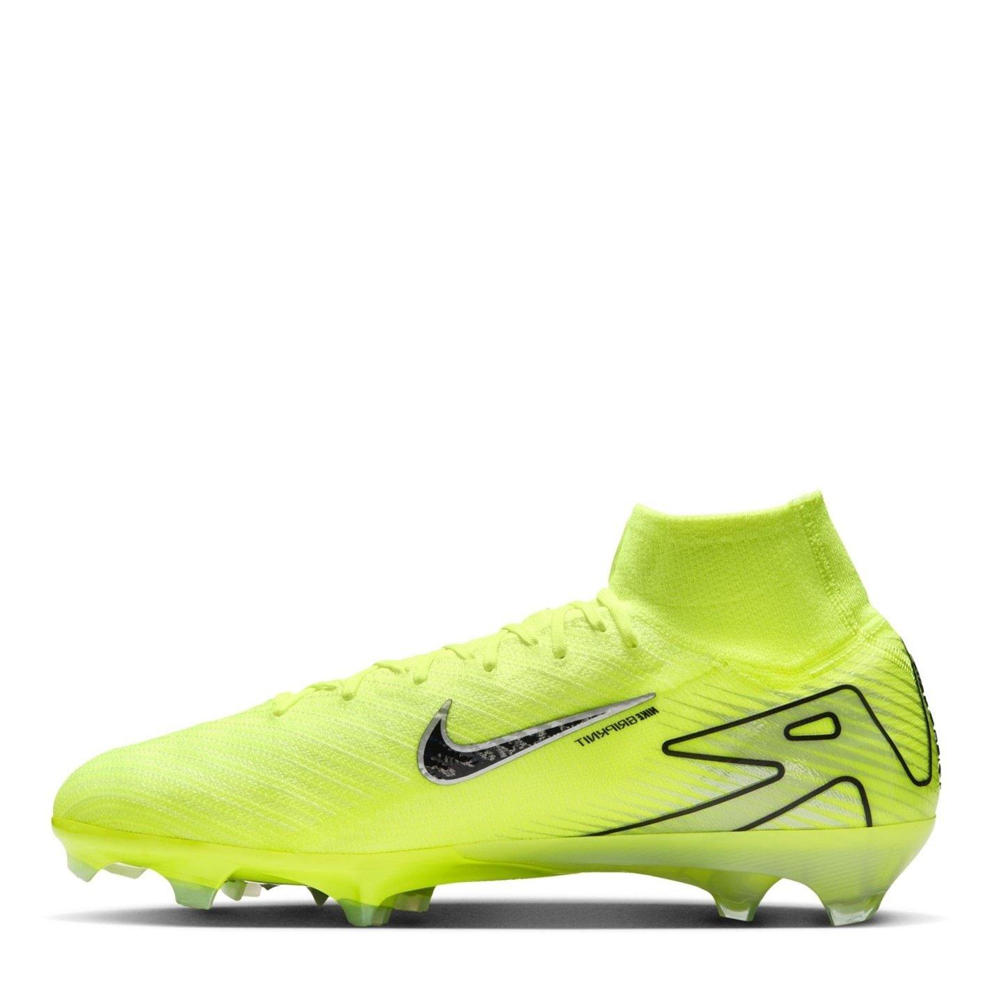 Volt/Black - Nike - Mercurial Superfly 10 Elite Firm Ground High Top Football Boots - 2