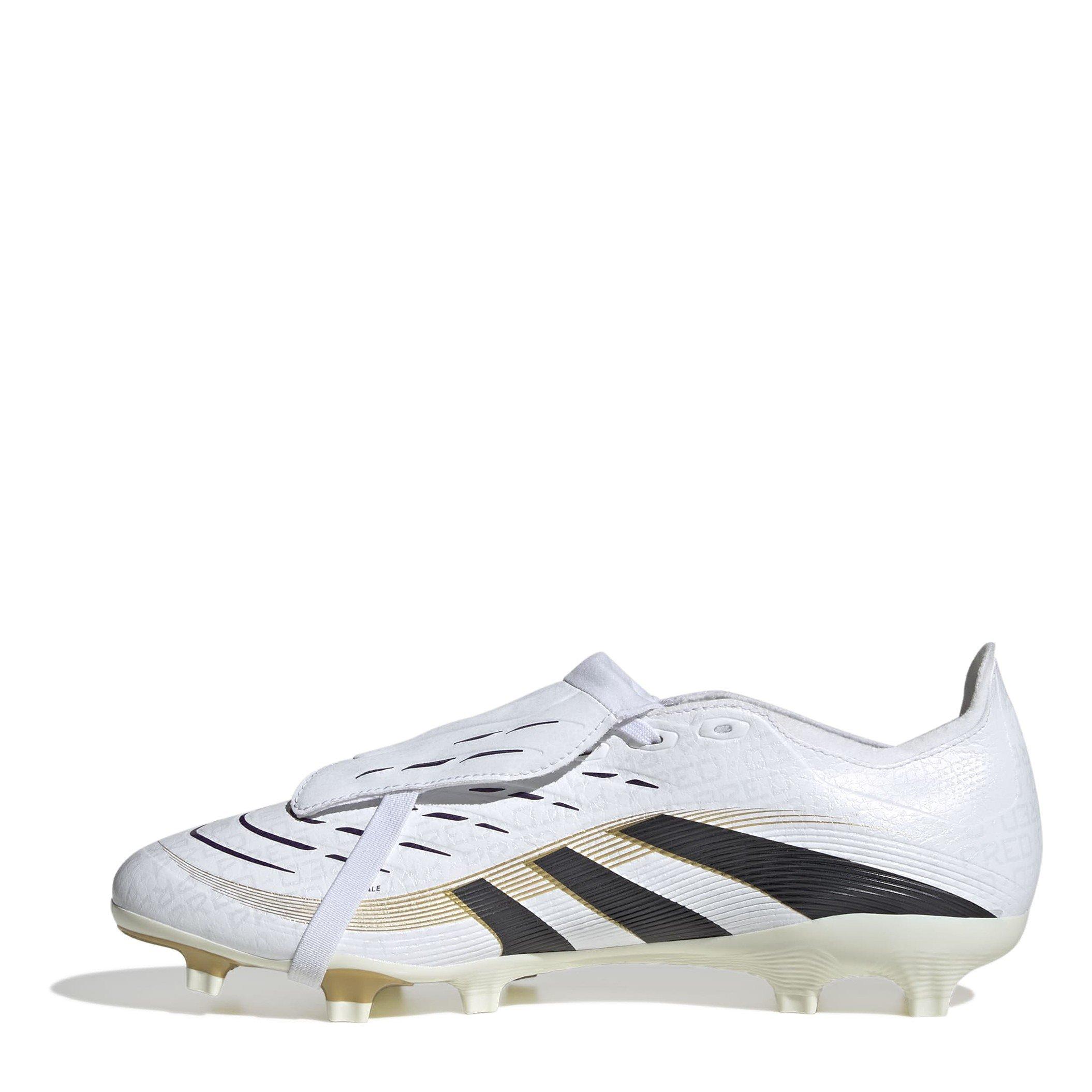 White/Blk/Gold - adidas - Pred League Firm Ground Football Boot - 2