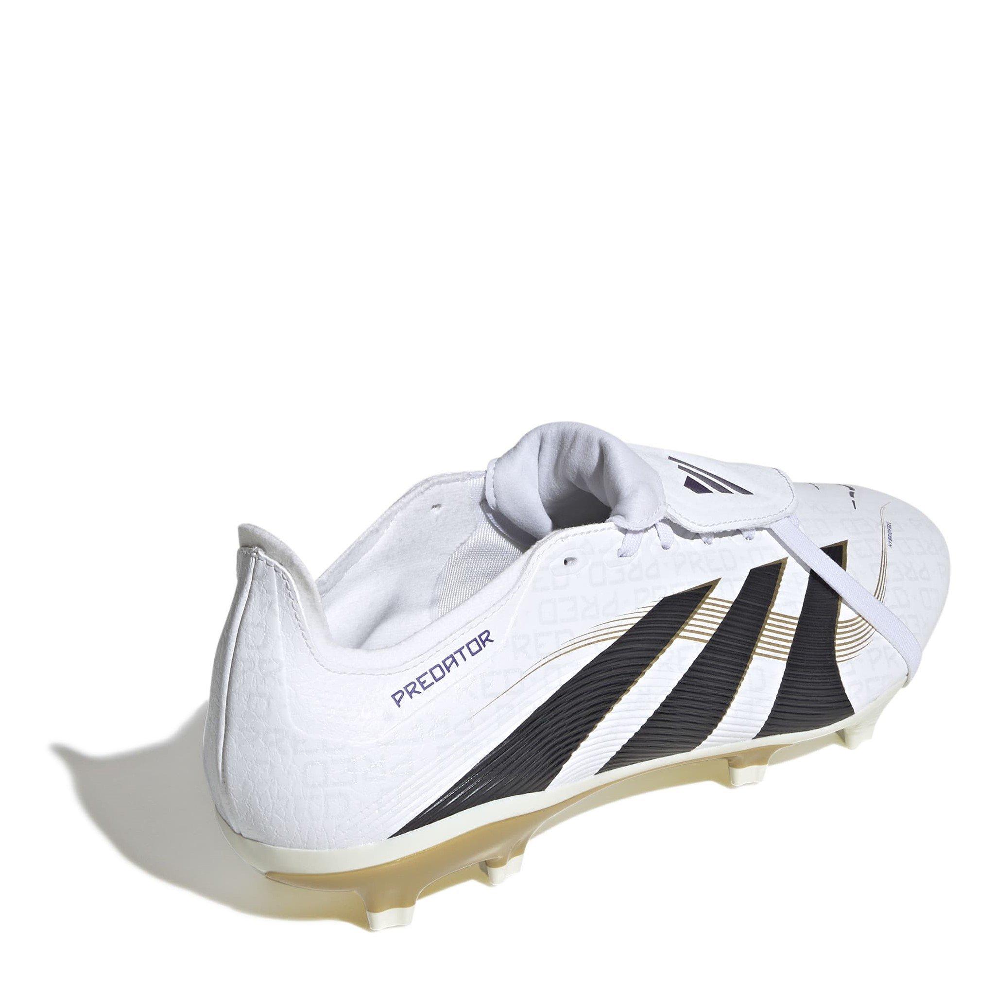 White/Blk/Gold - adidas - Pred League Firm Ground Football Boot - 4