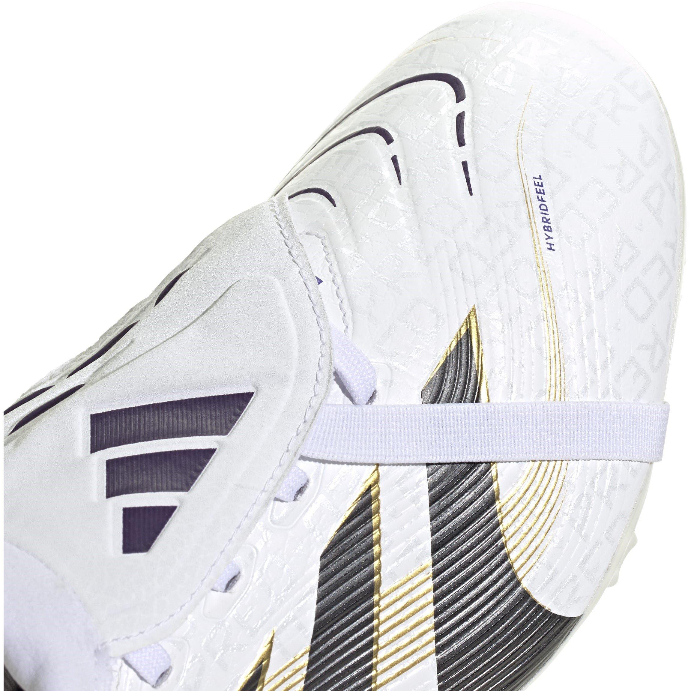 White/Blk/Gold - adidas - Pred League Firm Ground Football Boot - 7