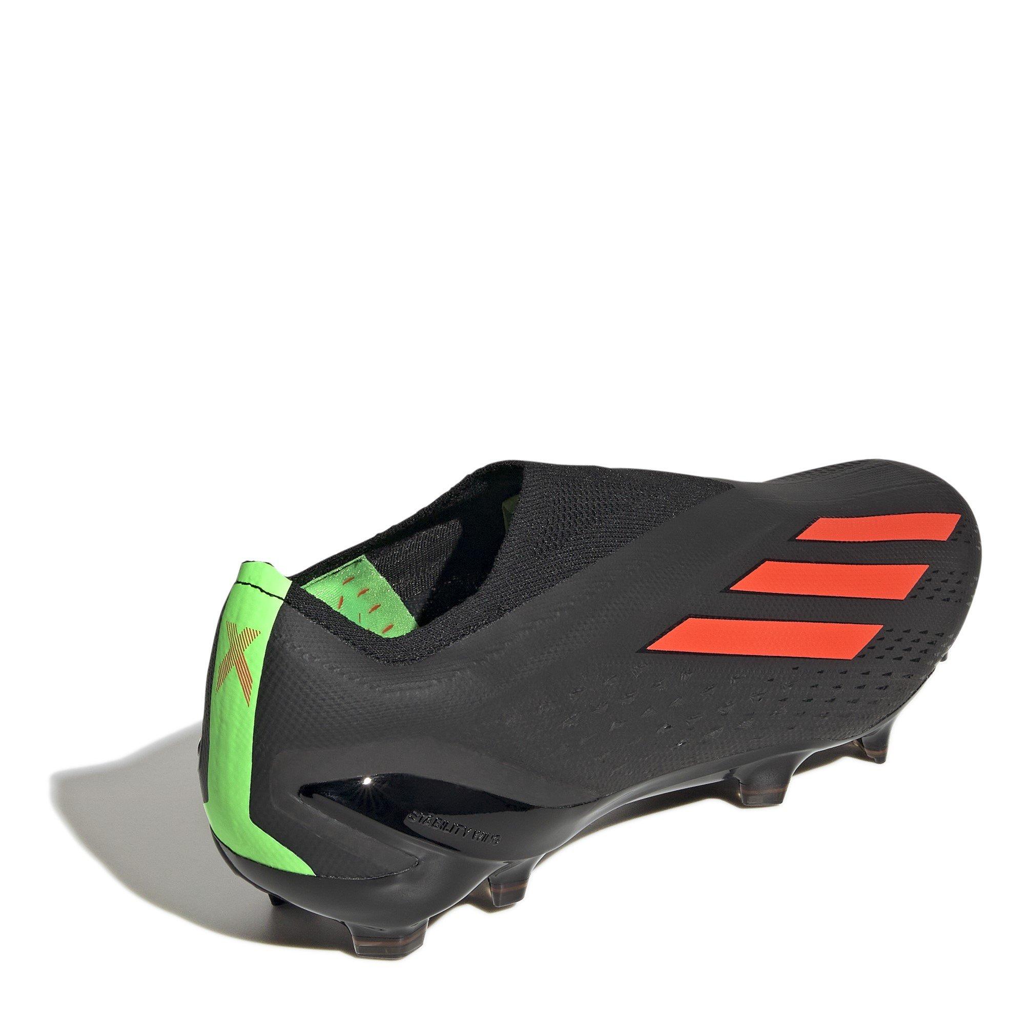 Schwarz/Rot/Grün - adidas - X Speedportal+ Firm Ground Football Boots - 4