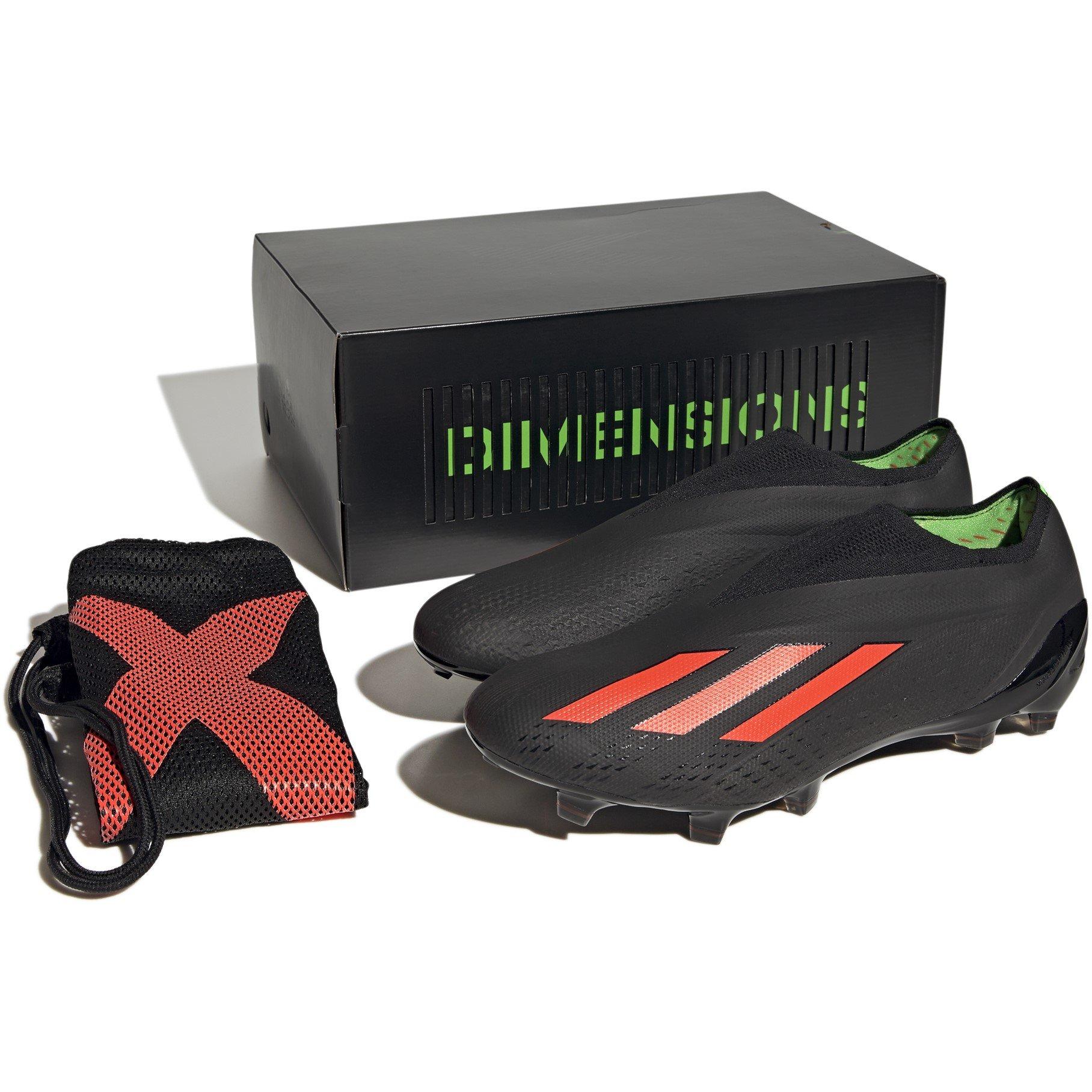 Schwarz/Rot/Grün - adidas - X Speedportal+ Firm Ground Football Boots - 9