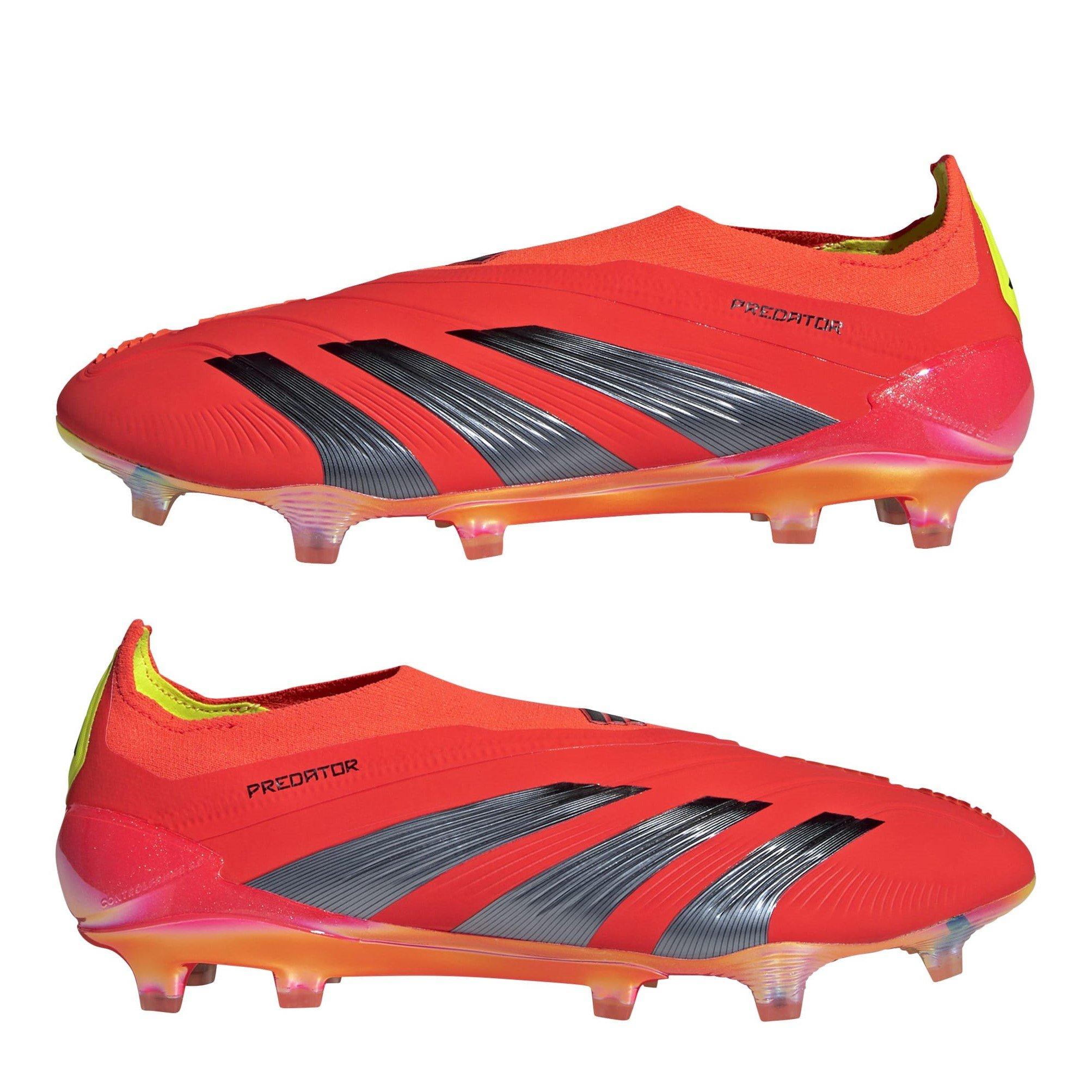 Solar Red/Core - adidas - Predator Elite Laceless Firm Ground Football Boots Adults - 9