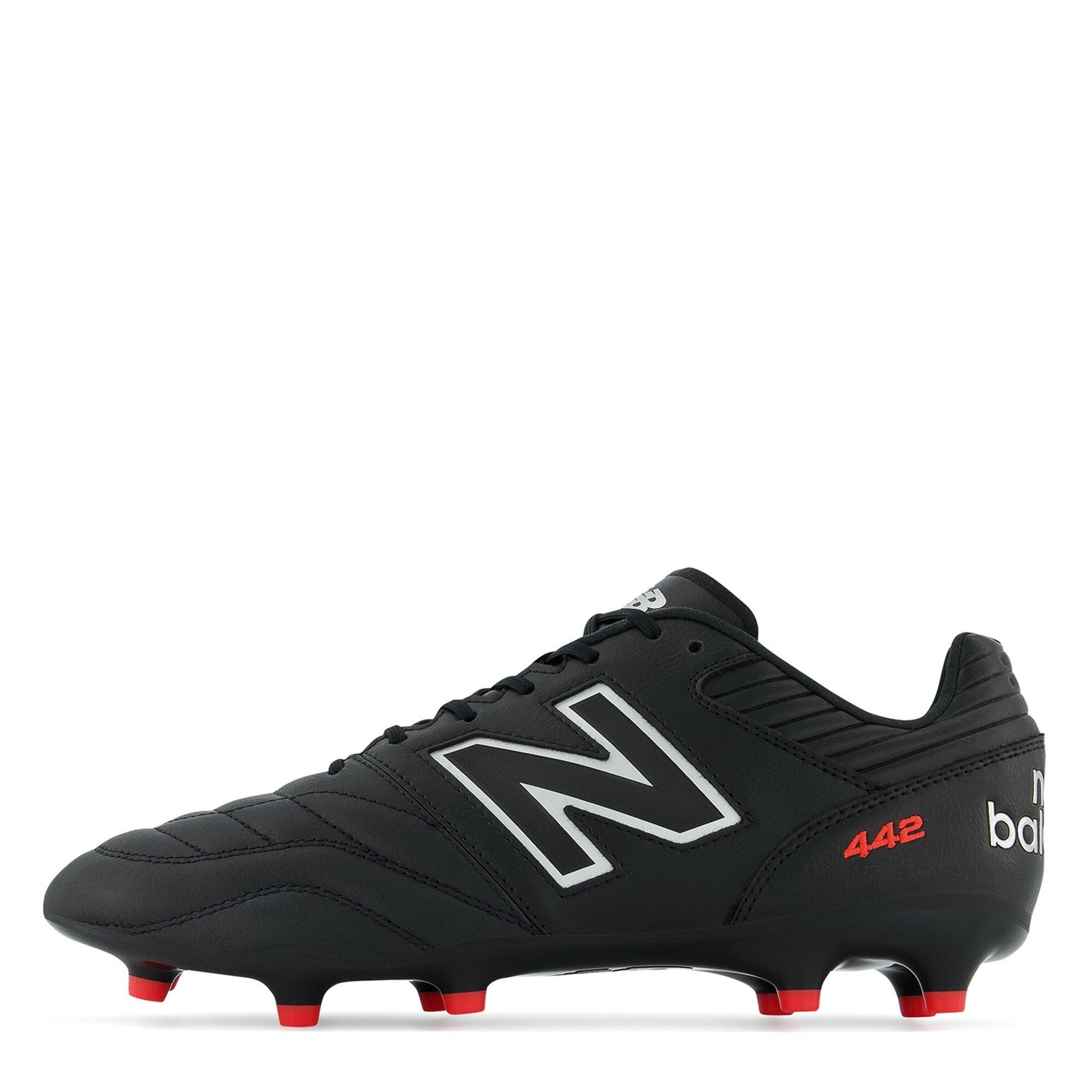 Crno/Crveno - New Balance - 442 V2 Pro Firm Ground Boots - 3