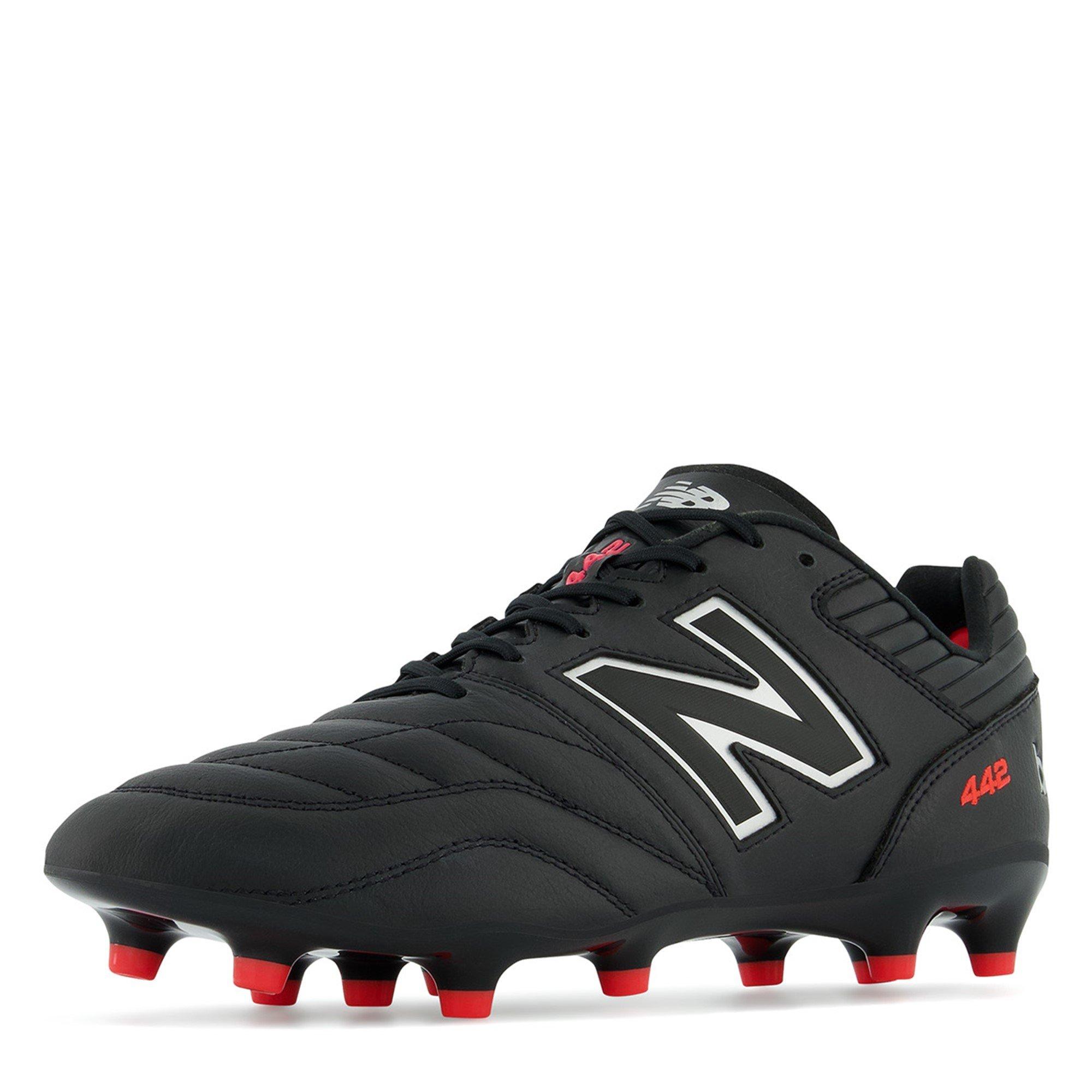 Crno/Crveno - New Balance - 442 V2 Pro Firm Ground Boots - 4
