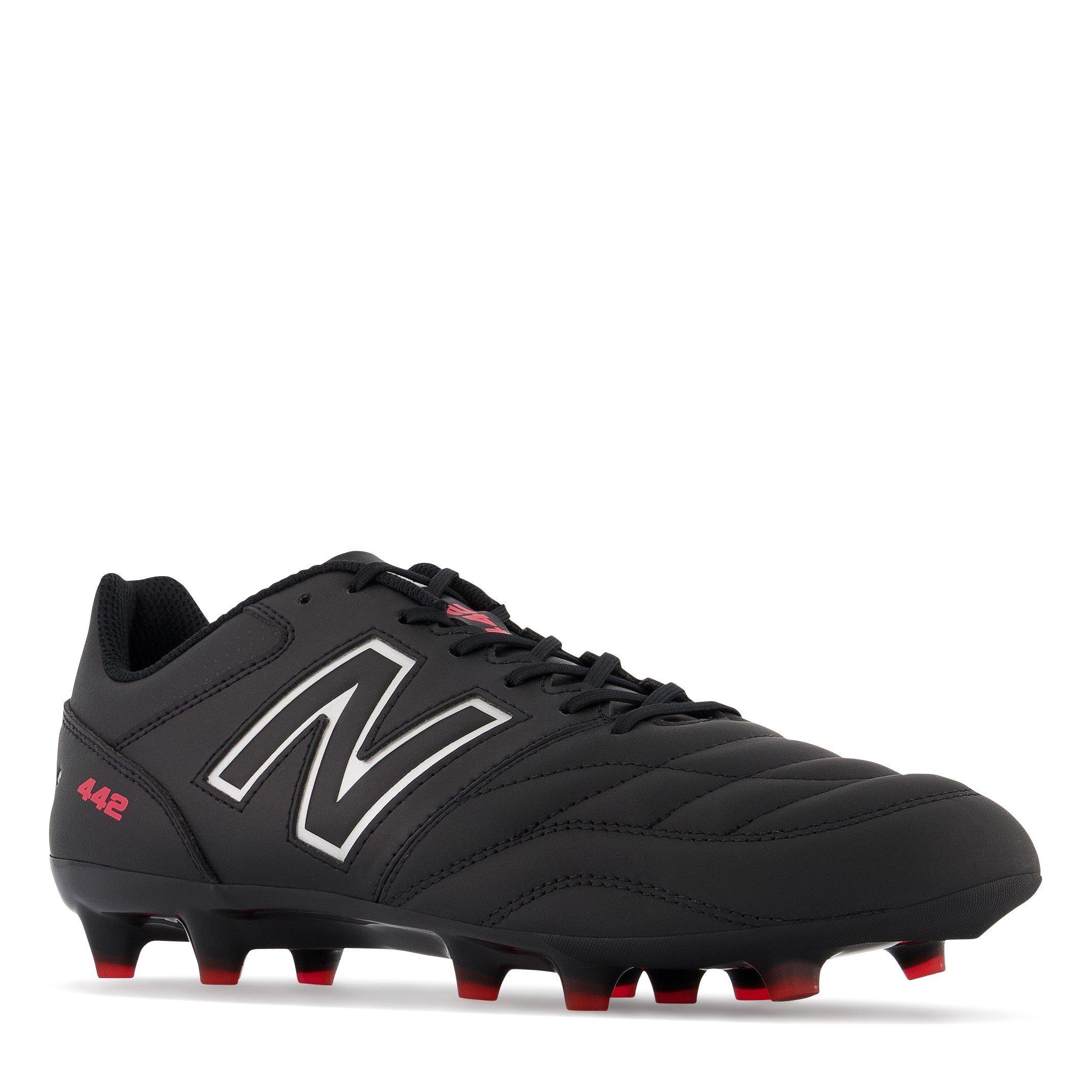 Sort/Rød - New Balance - 442 V2 Firm Ground Football Boots - 5