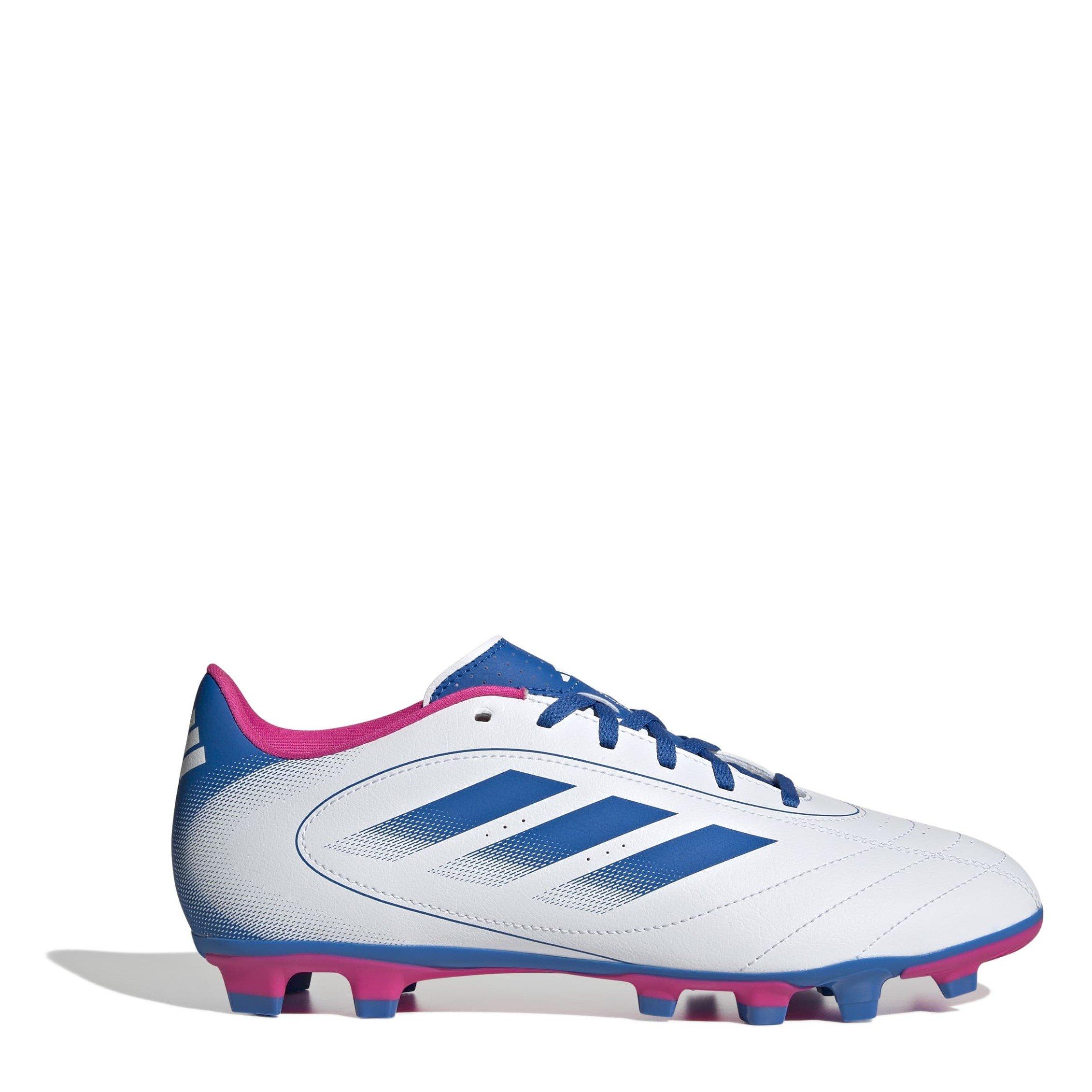 Adidas Men's White/Blue/Pink Goletto Ix Club Firm Ground Boots - 6.5 (40)