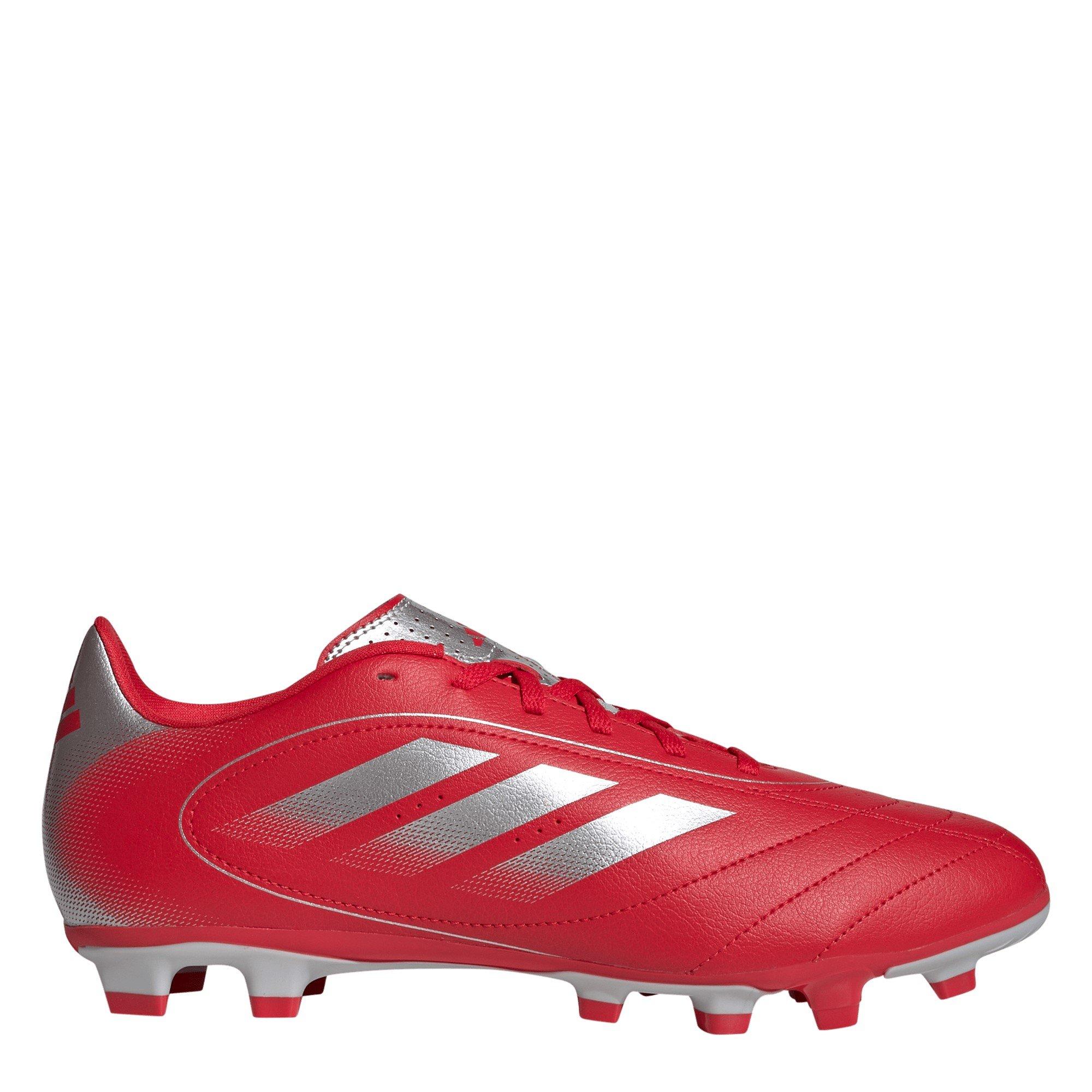 Adidas Men's Goletto Ix Club Firm Ground Boots - Red/Silver - 8.5 (42.7)