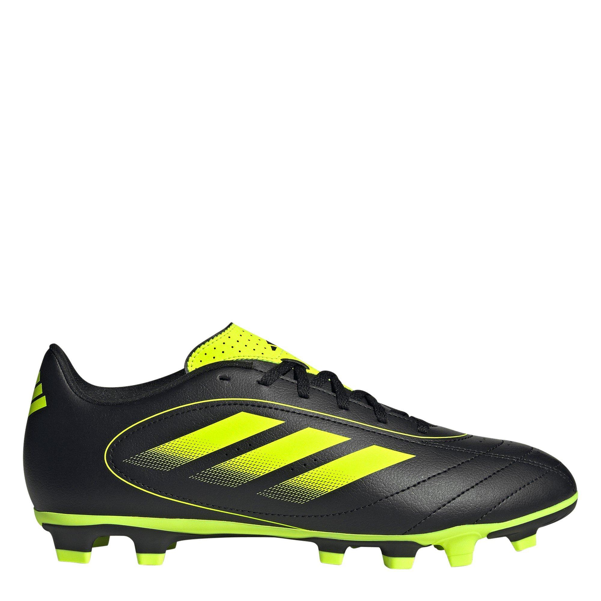Adidas Men's Goletto Ix Club Firm Ground Boots - Black/Lemon - 8.5 (42.7)