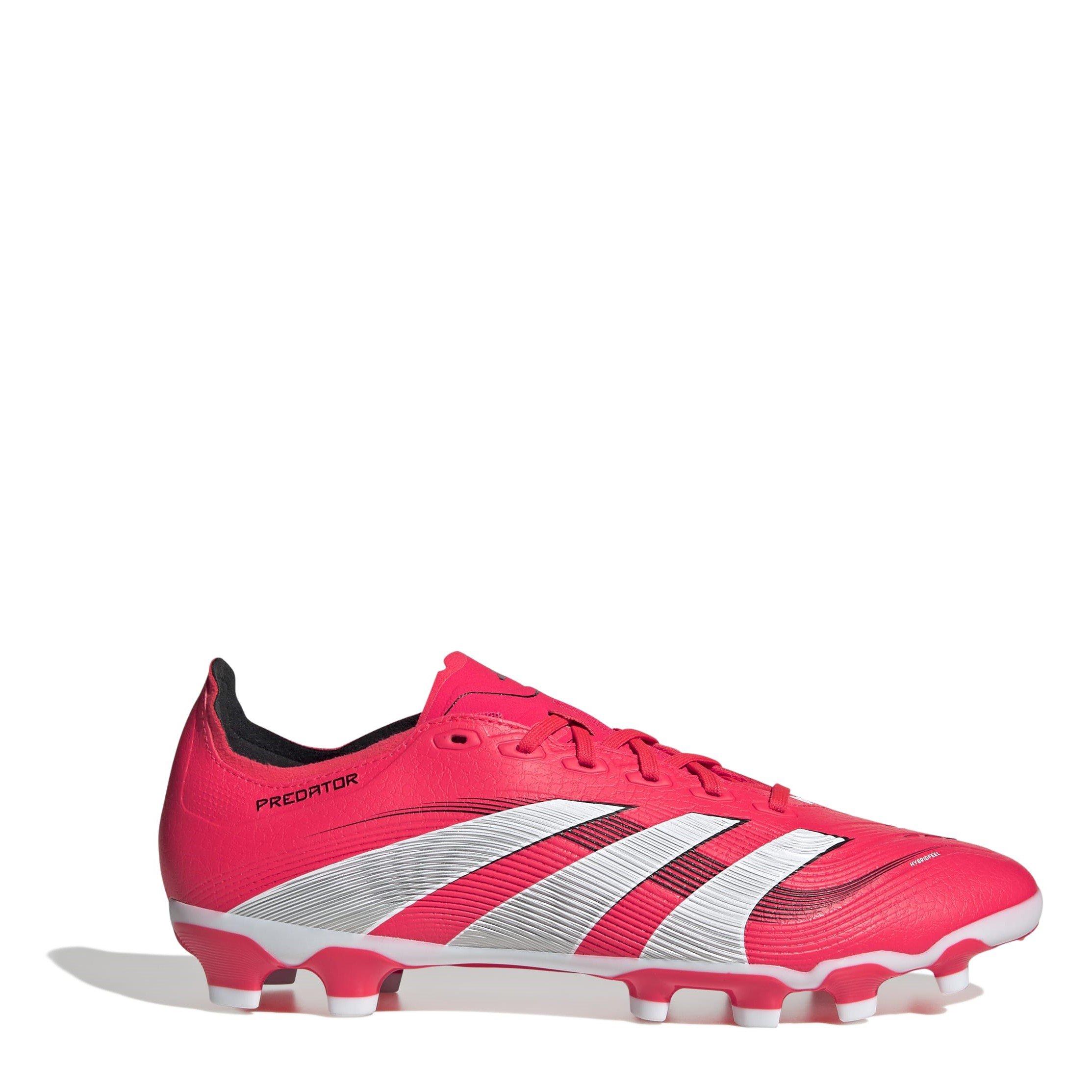 Adidas  Adults Predator League Firm Ground Football Boots - Lucid Red/Ftwr - 8.5 (42.7)