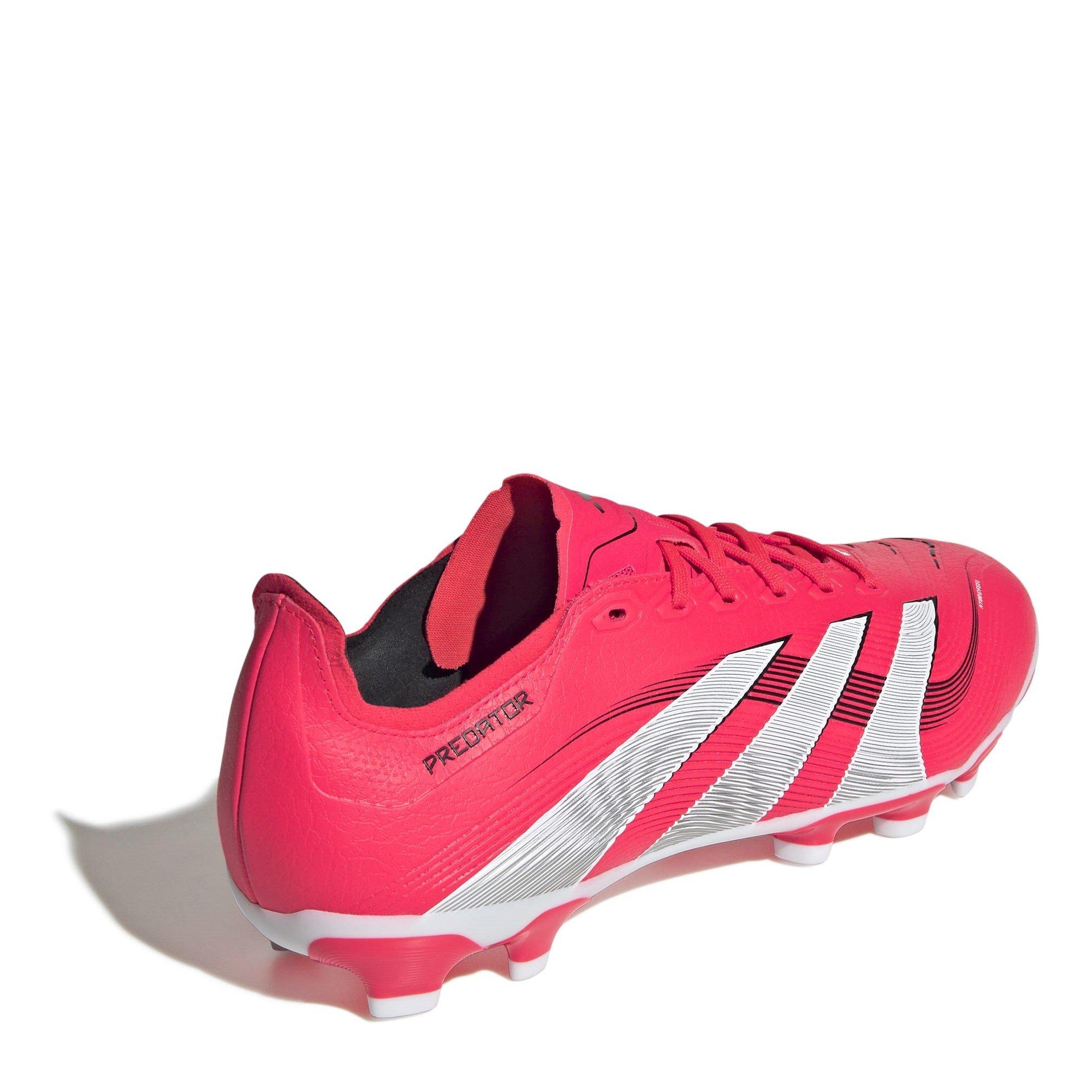 Lucid Red/Ftwr - adidas - Unisex Adults Predator League Firm Ground Football Boots - 4