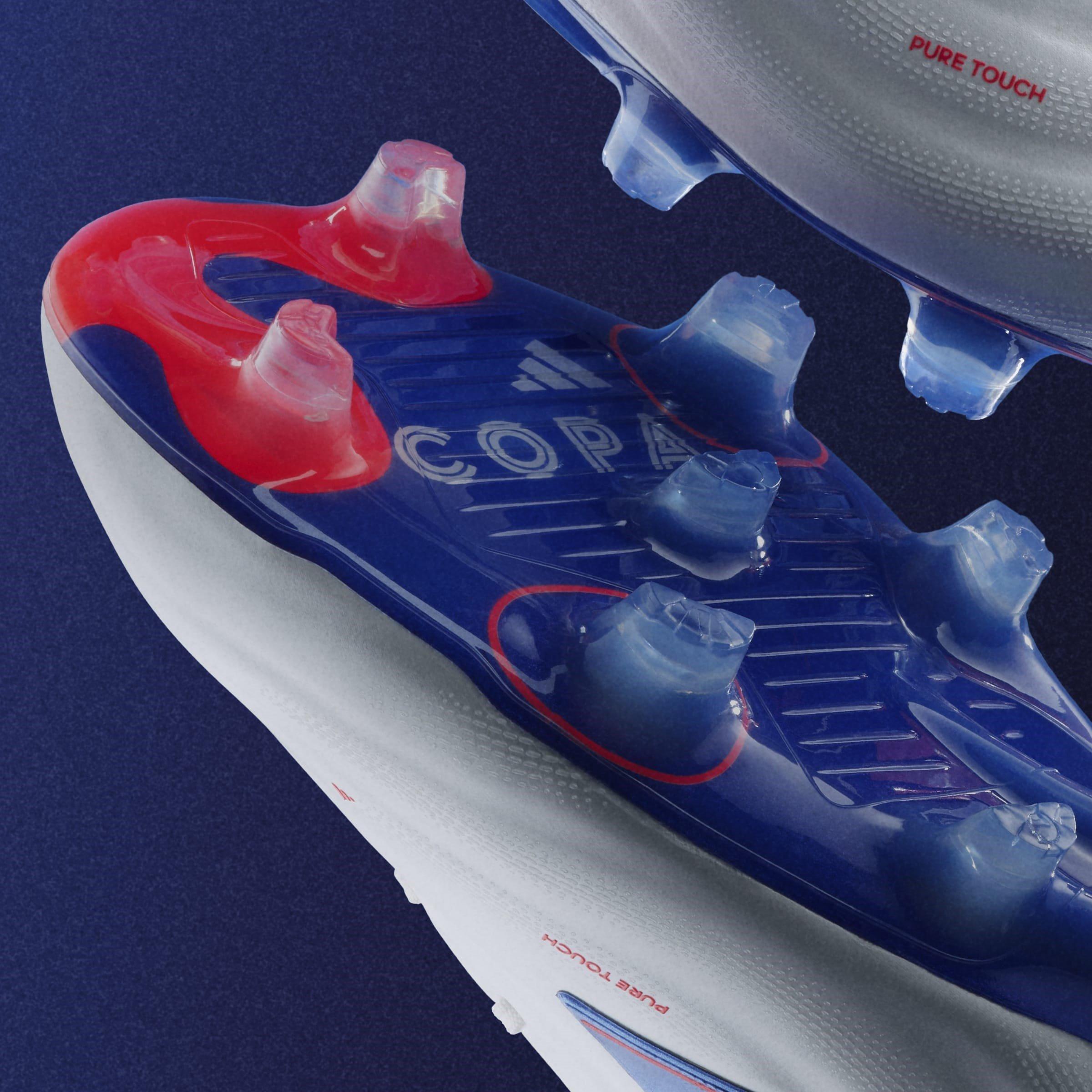Bianco/Azzurro - adidas - Copa Pure Elite Firm Ground Football Boots - 12