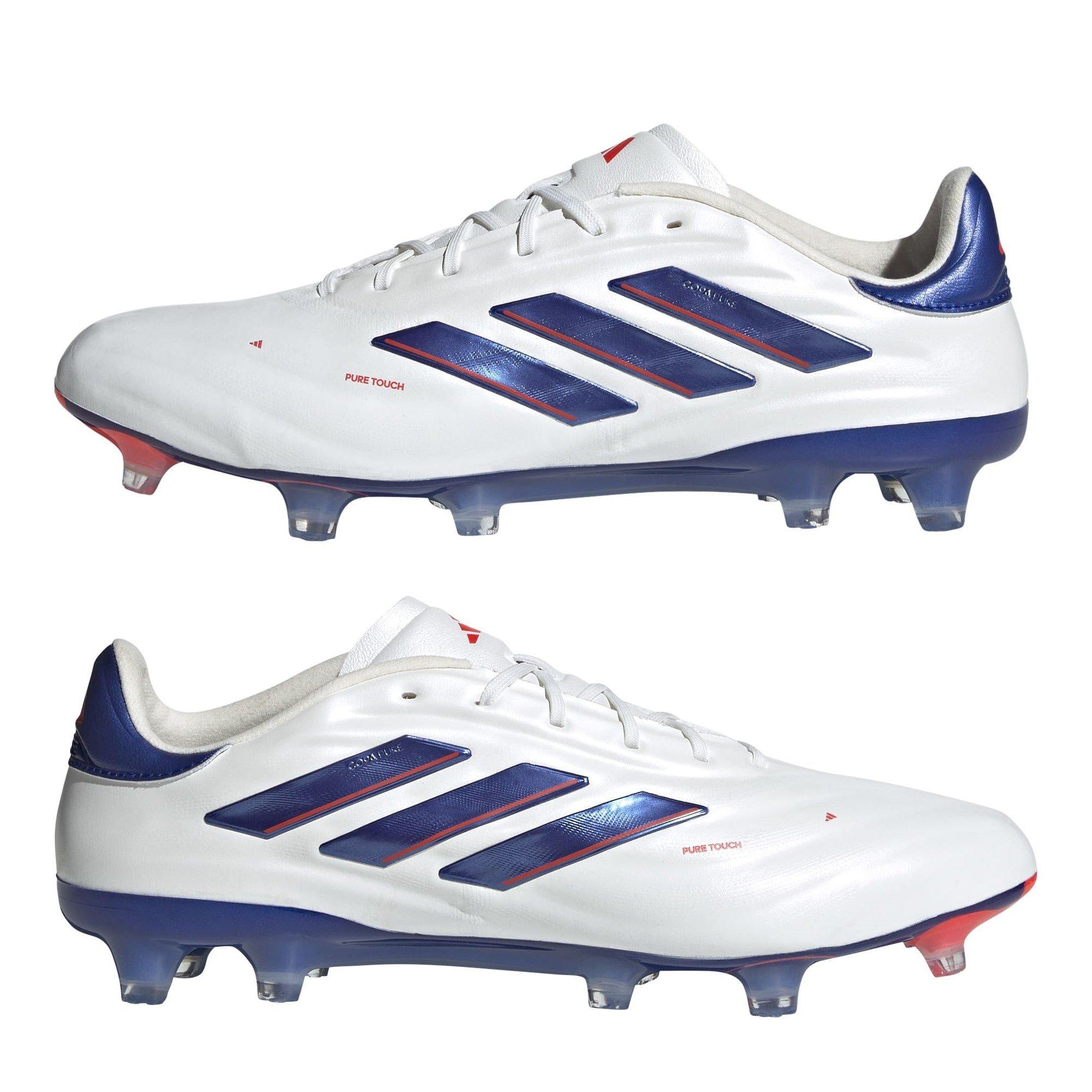 Bianco/Azzurro - adidas - Copa Pure Elite Firm Ground Football Boots - 9