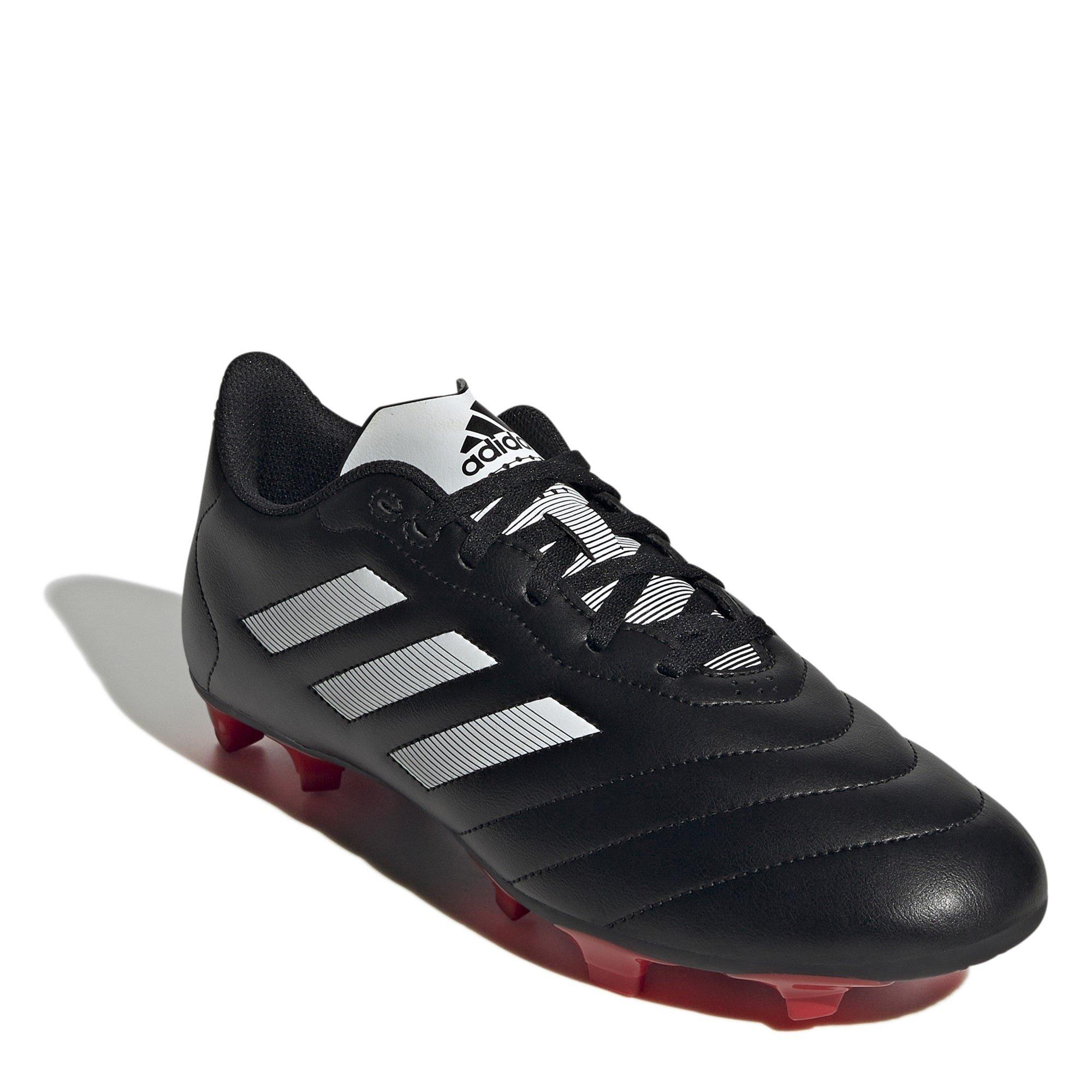 CBlk/FWht/Red - adidas - Goletto VllI Firm Ground Football Boots - 3