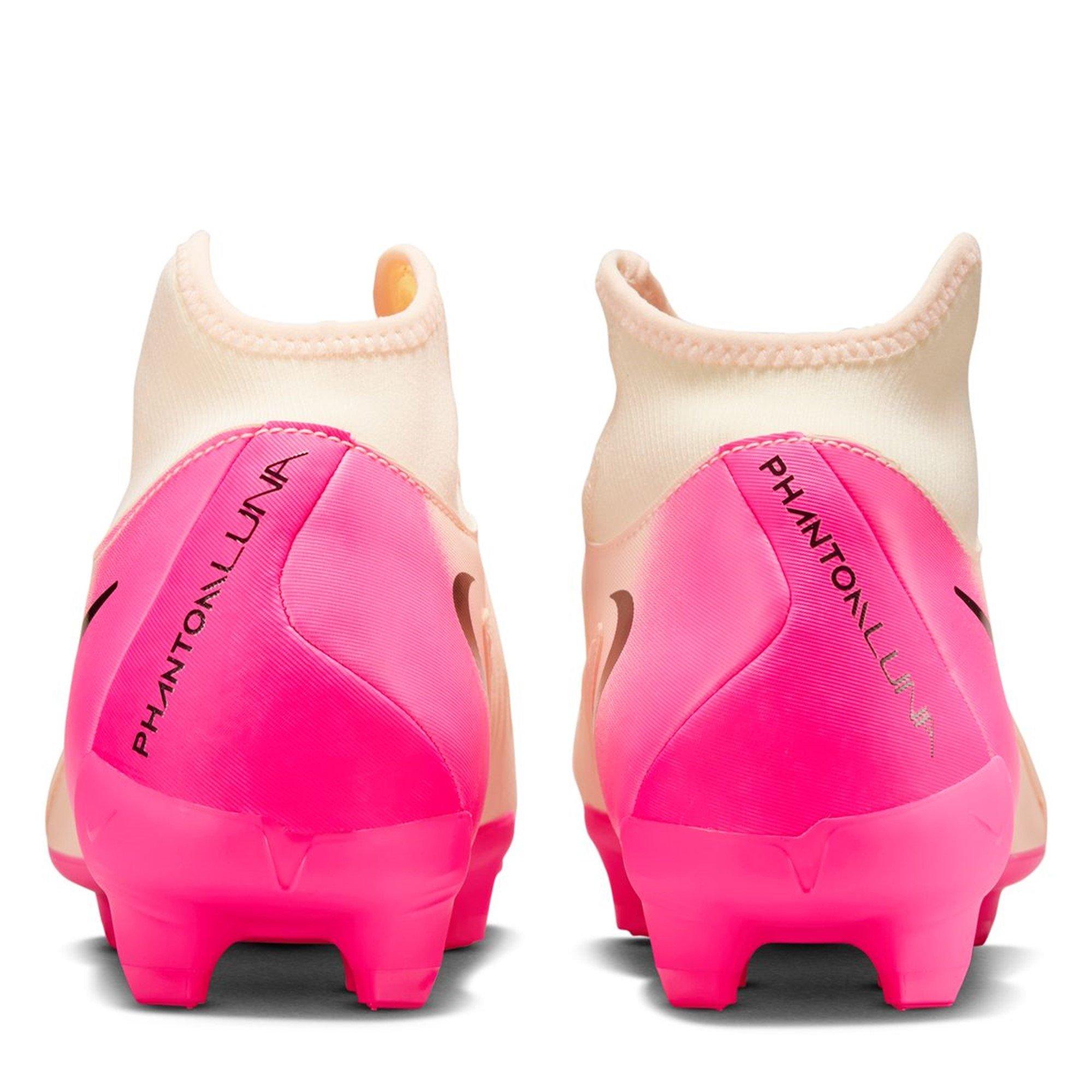 Oranje/Roze - Nike - Phantom Luna II Academy Firm Ground Football Boots - 5