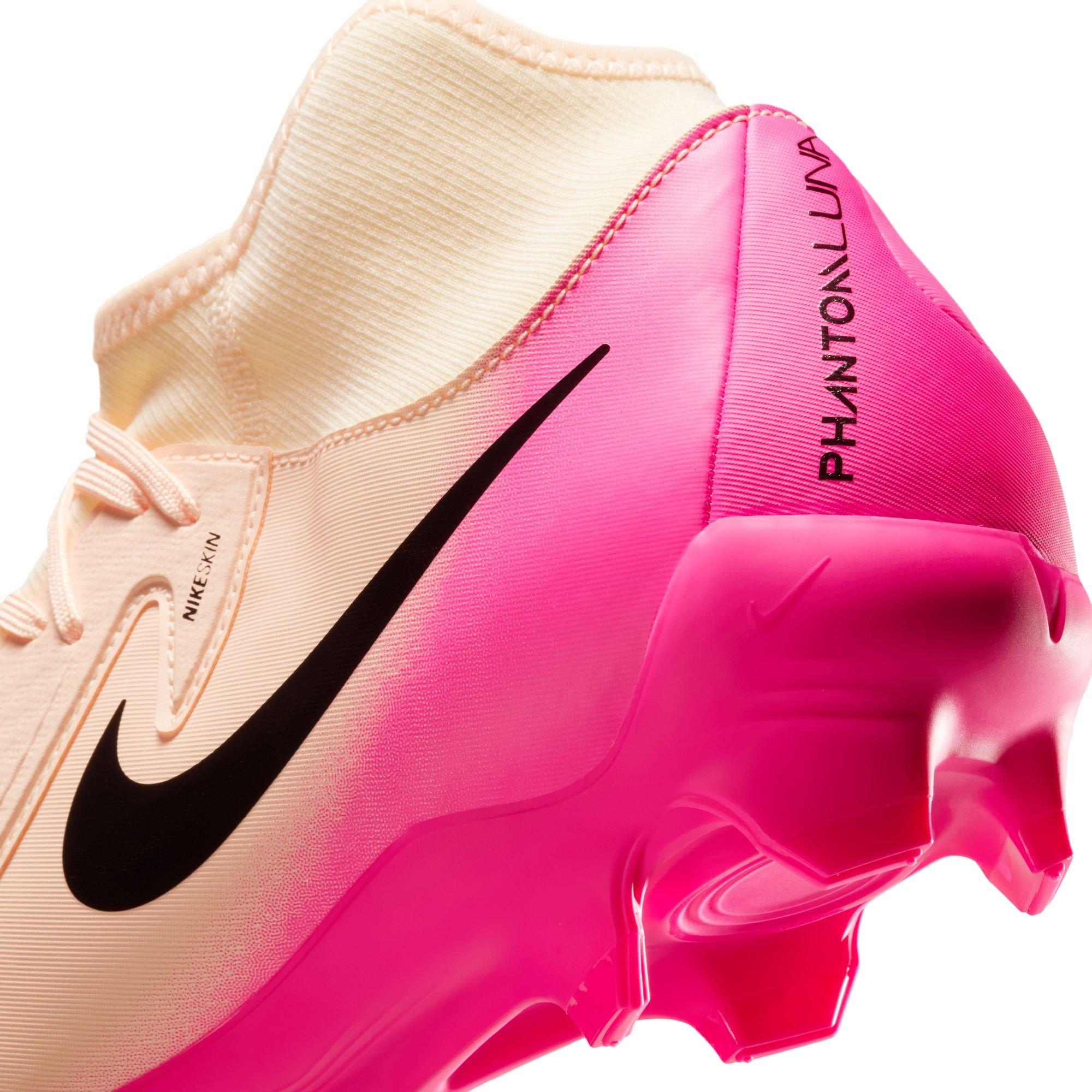 Oranje/Roze - Nike - Phantom Luna II Academy Firm Ground Football Boots - 9