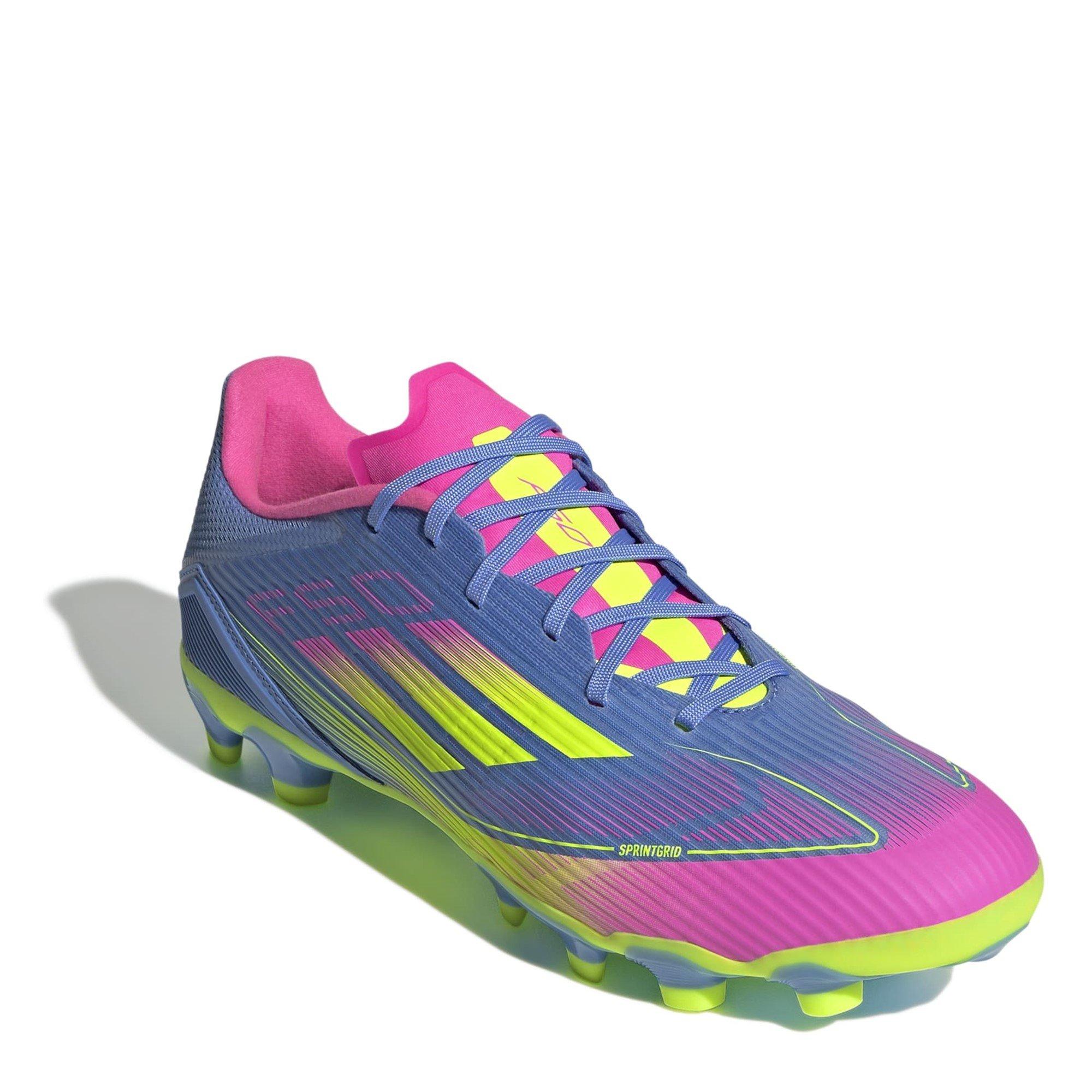 Blue Fusion/Lcd - adidas - Adults F50 League Firm Ground Football Boots - 3