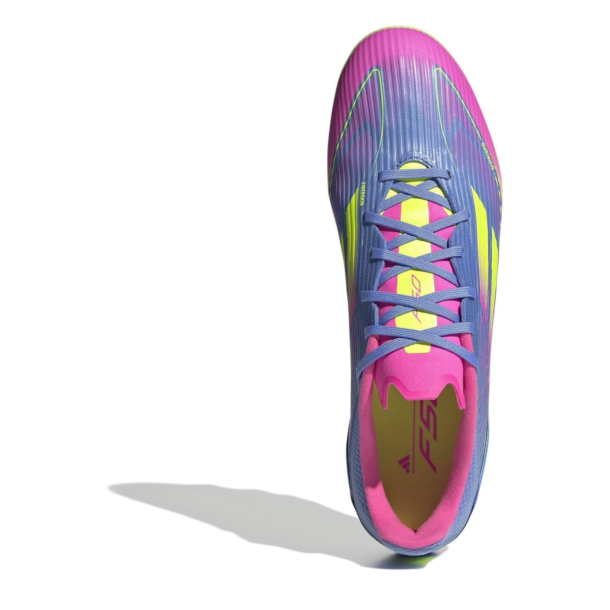 Blue Fusion/Lcd - adidas - Adults F50 League Firm Ground Football Boots - 5