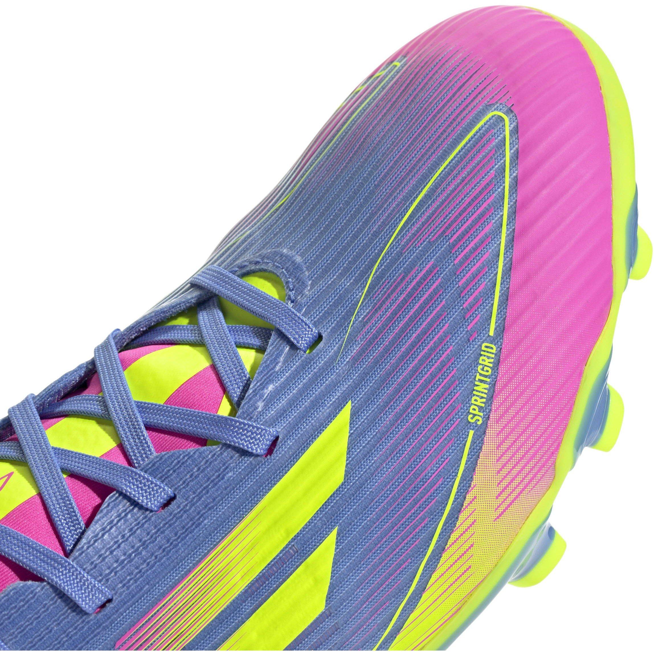 Blue Fusion/Lcd - adidas - Adults F50 League Firm Ground Football Boots - 8