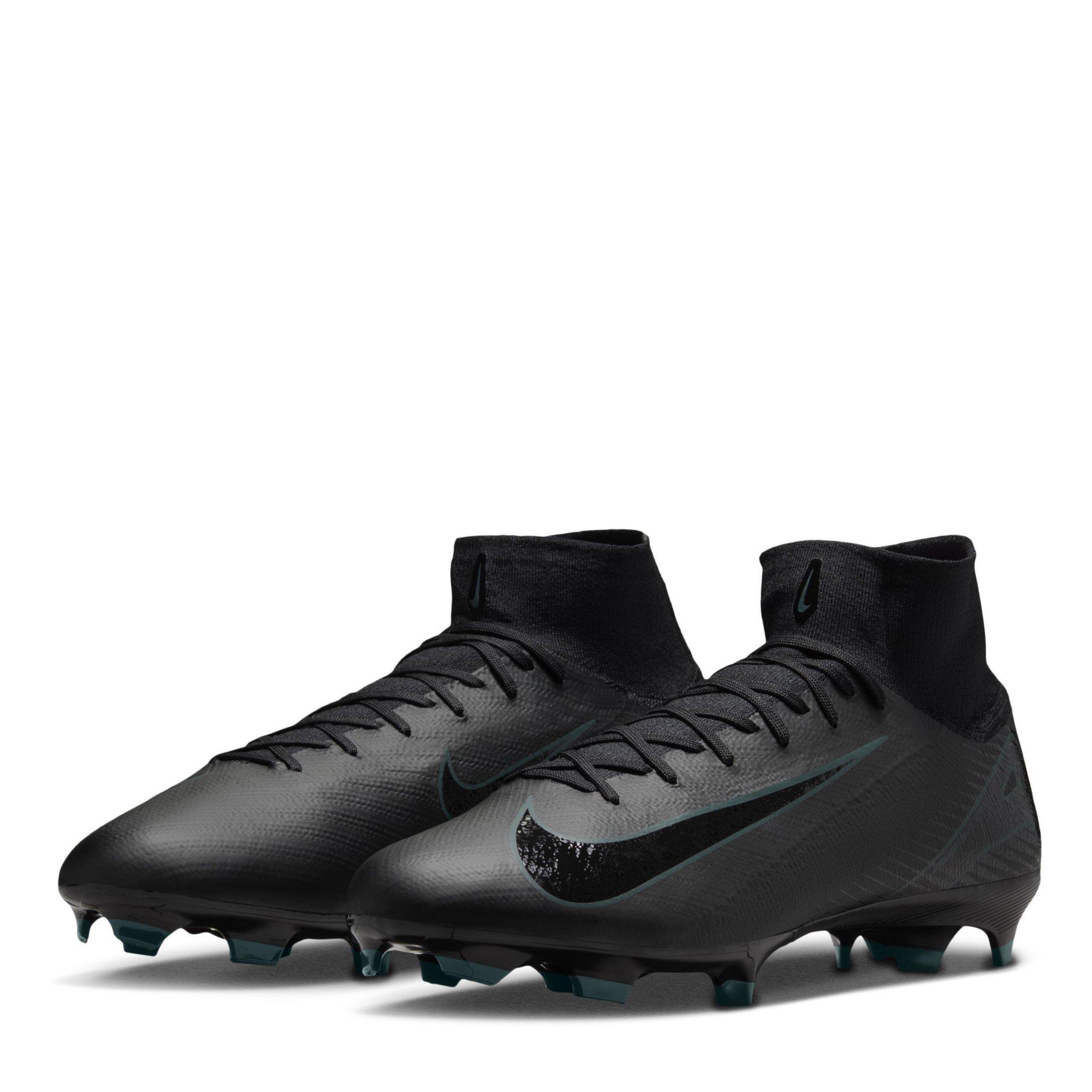 Negro/Verde - Nike - Zoom Mercurial Superfly 10 Pro Adults Firm Ground Football Boots - 4