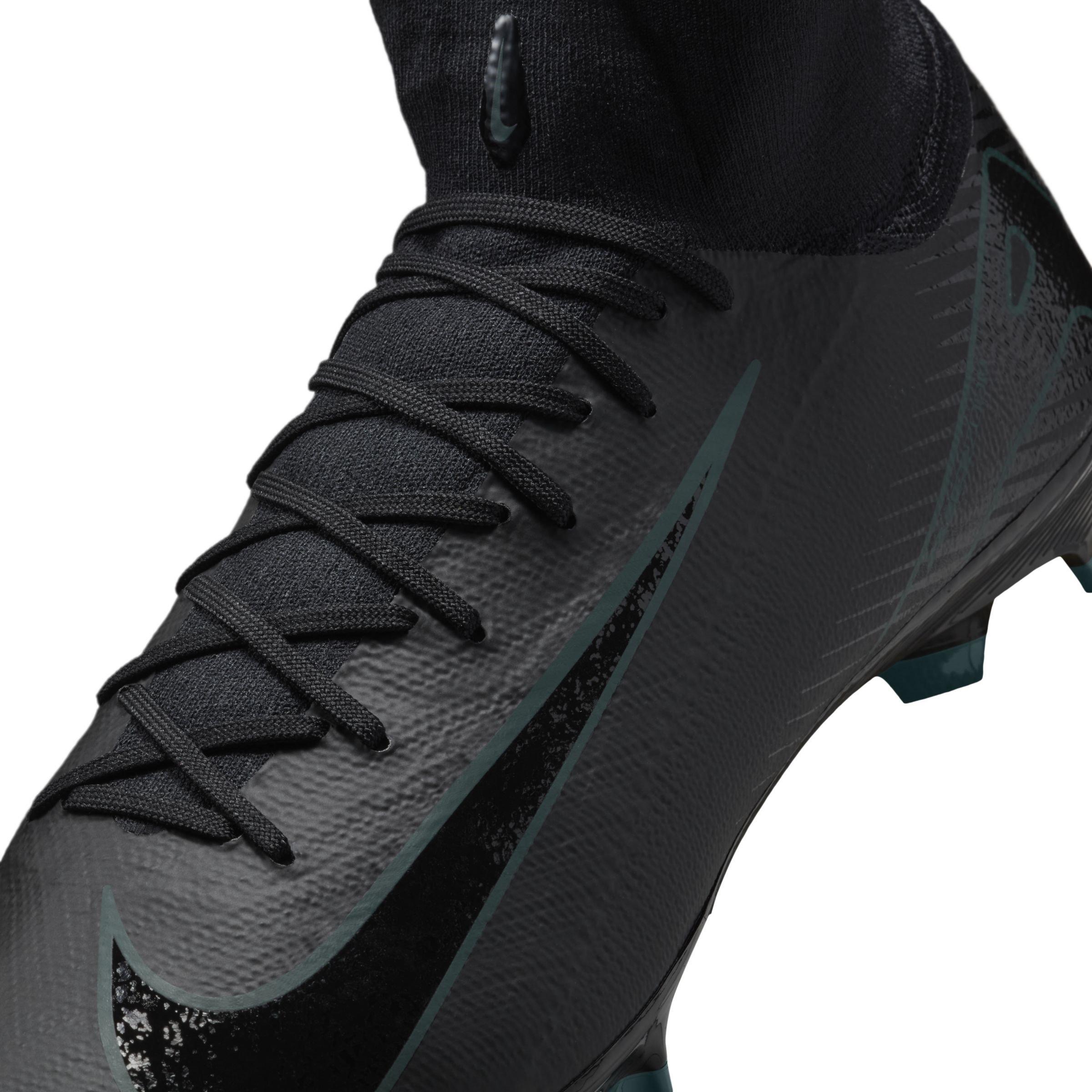 Negro/Verde - Nike - Zoom Mercurial Superfly 10 Pro Adults Firm Ground Football Boots - 8