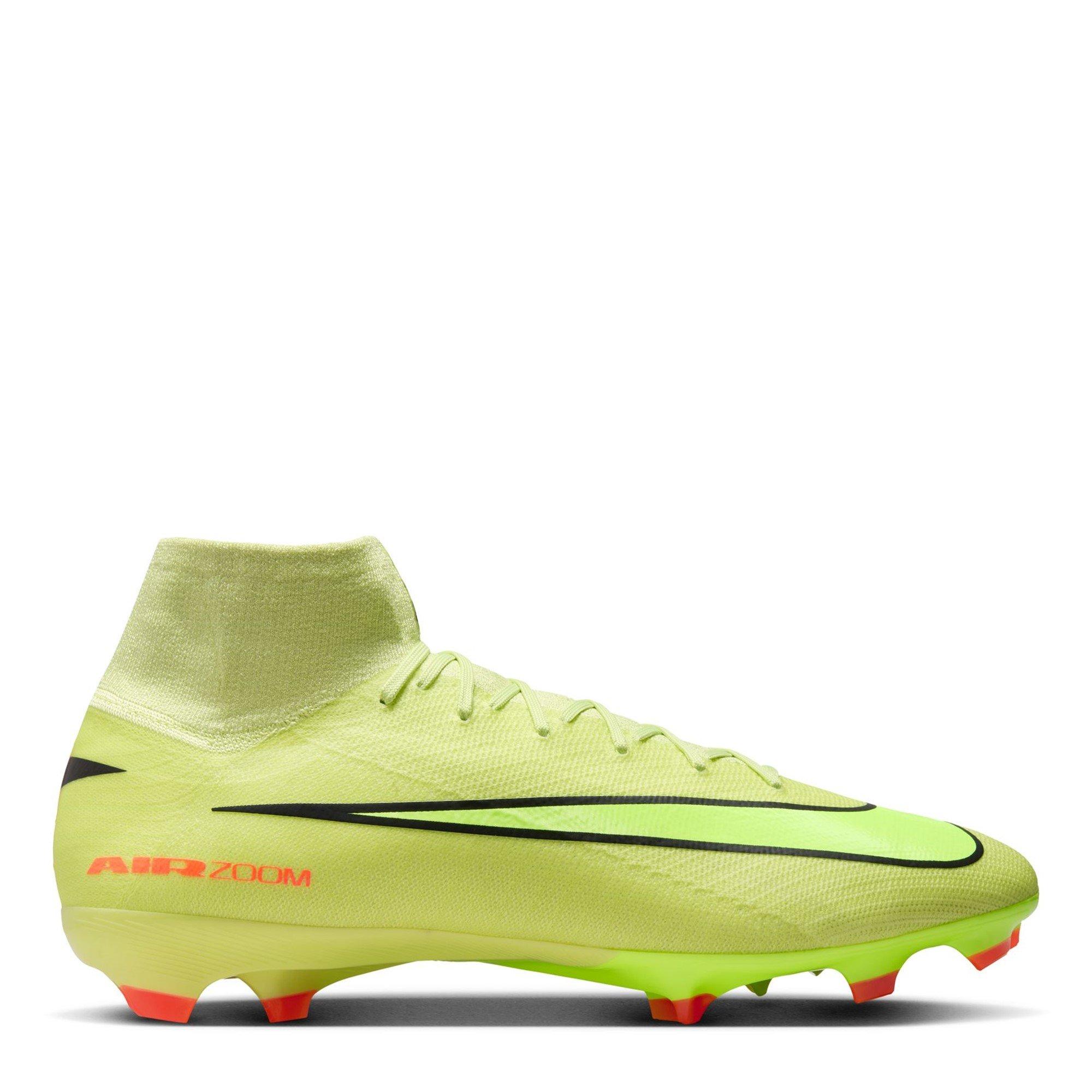 Nike Men's Zoom Mercurial Superfly 10 Pro Adults Firm Ground Football Boots - Volt/Crimson - 9 (44)